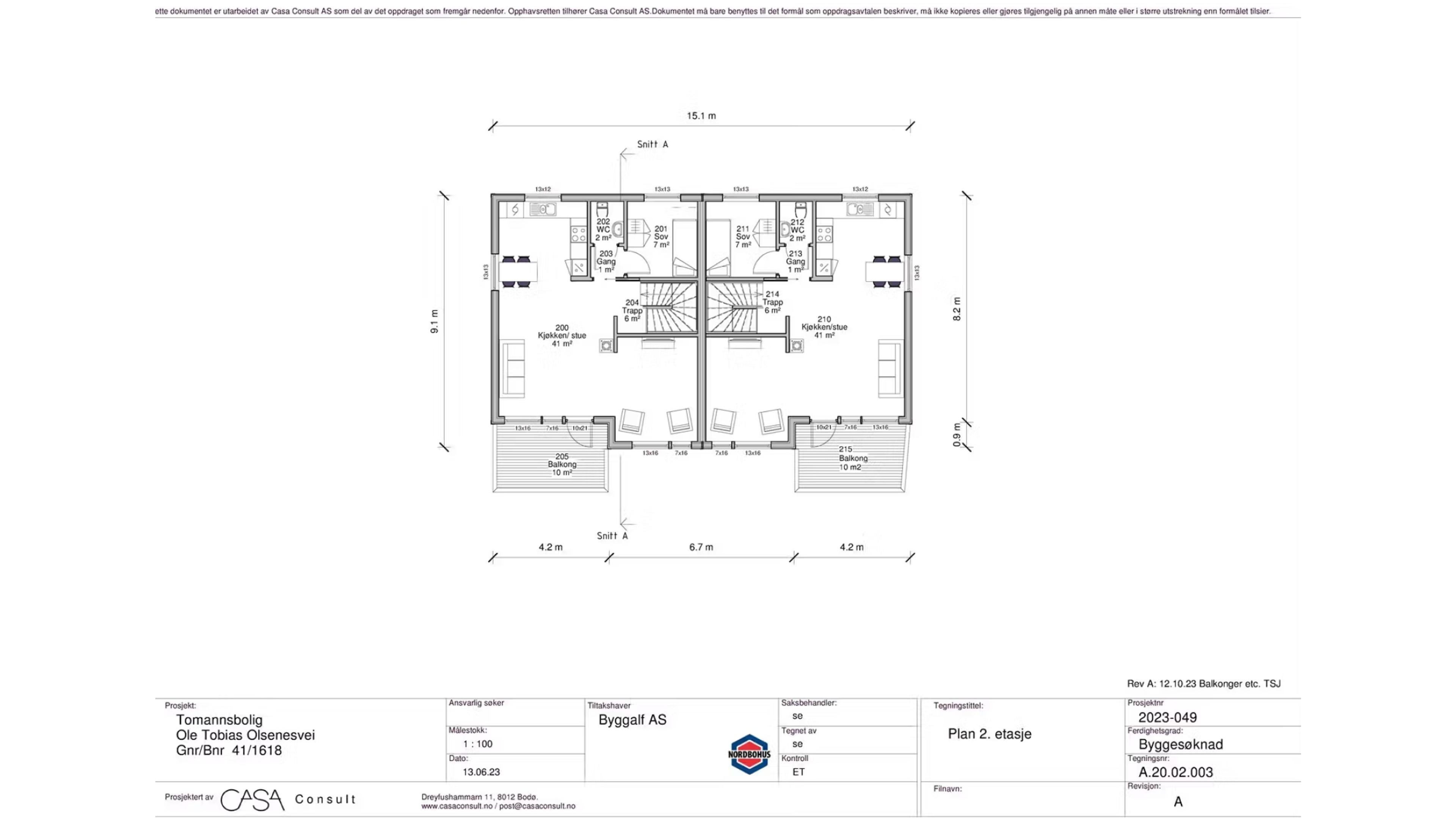 Detaljert plantegning