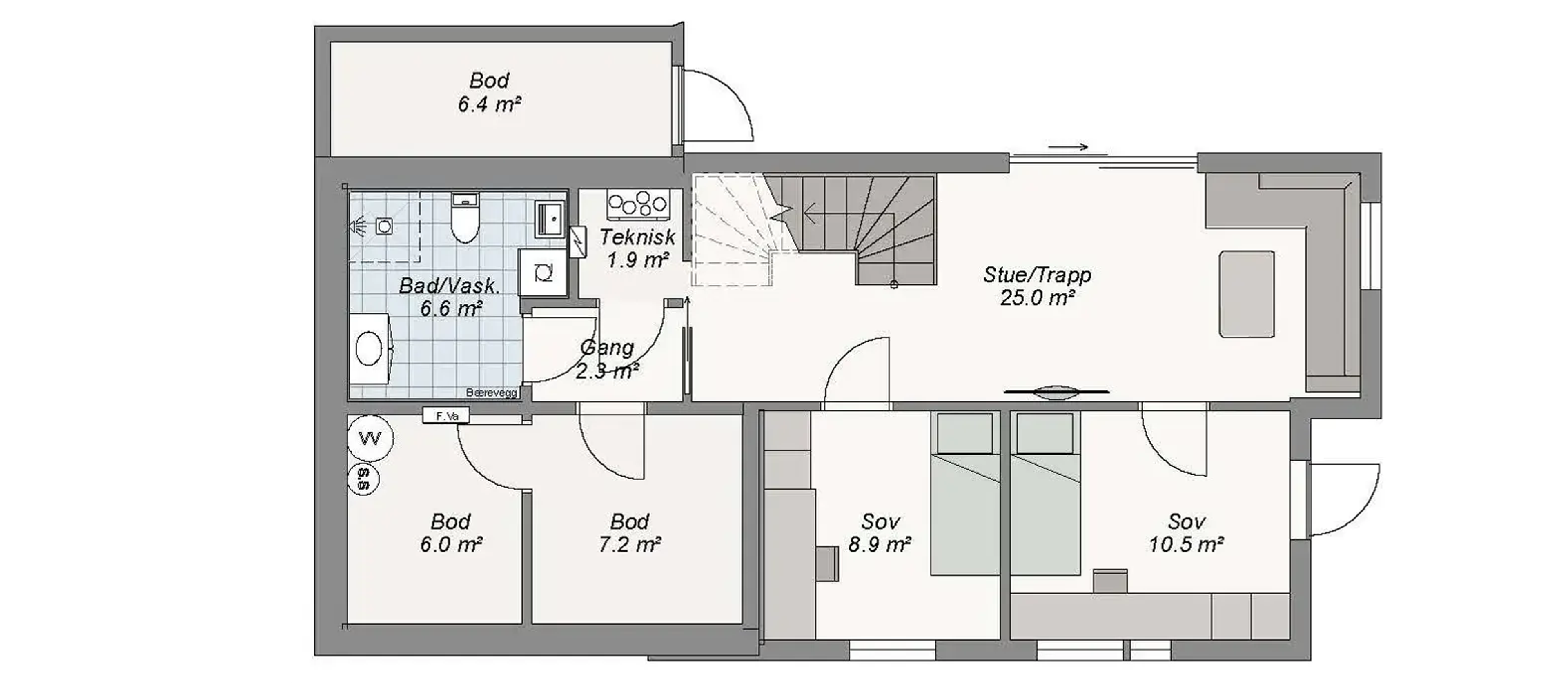 Planløsning Astro underetg