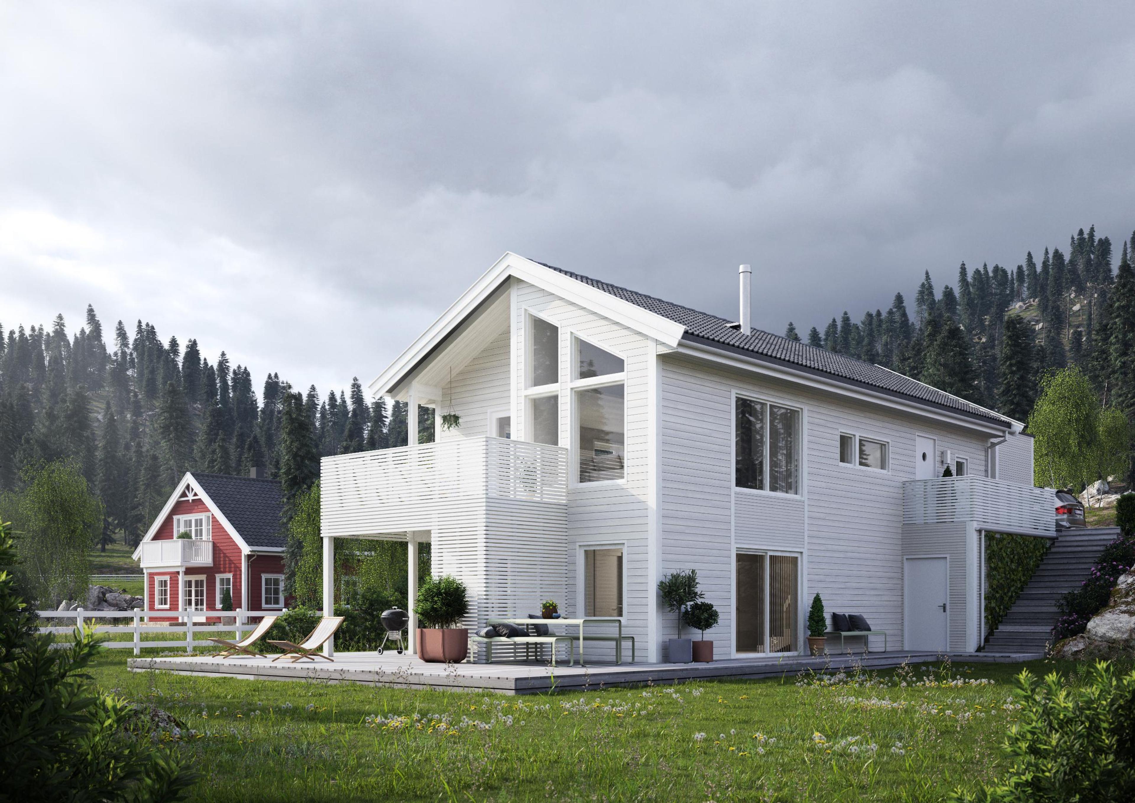 Eneboligen Astro fra Nordbohus er et klassisk og moderne hus