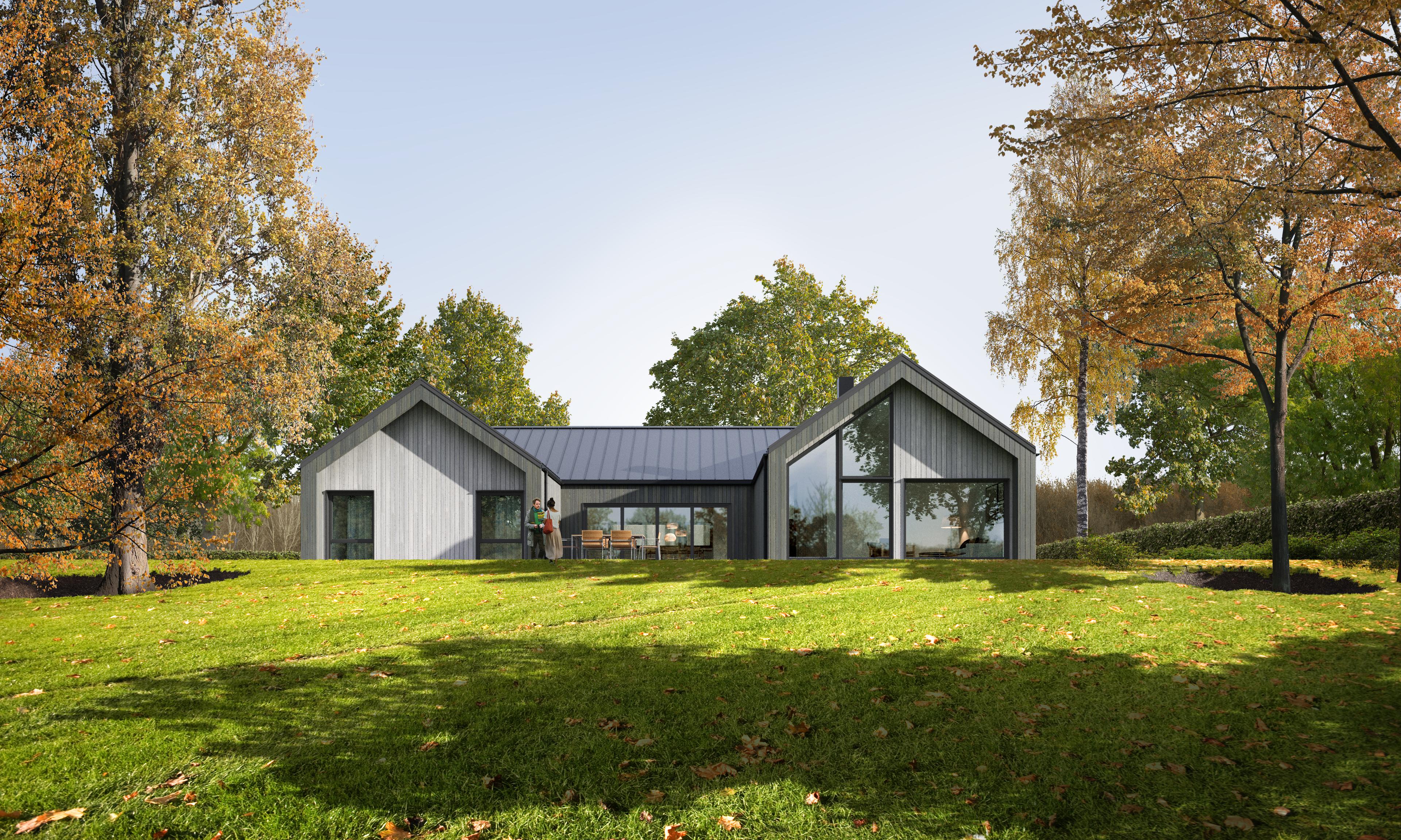 eksteriørillustrasjon av hus