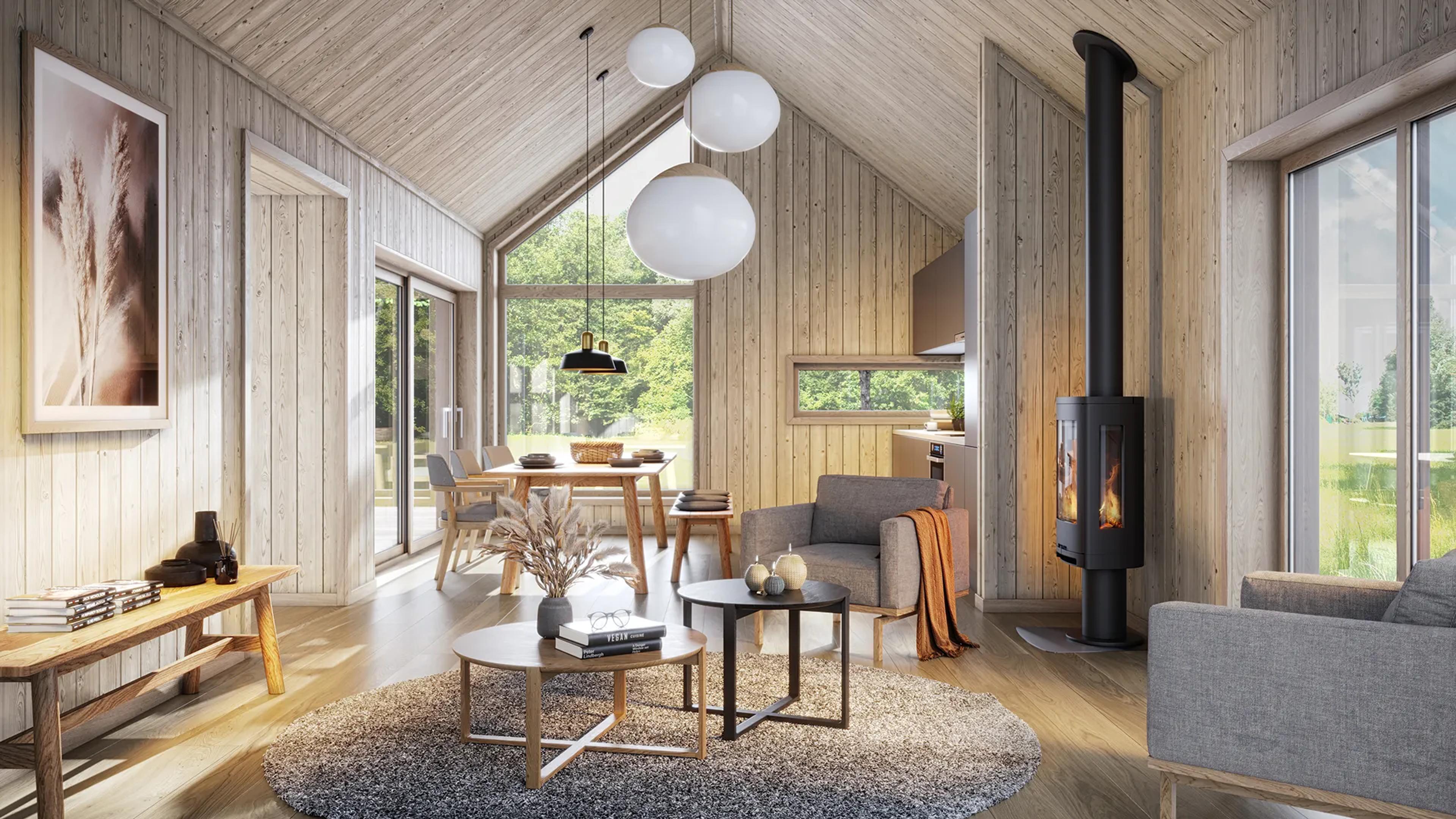 Hytte Gimre - moderne atriumhytte | Nordbohus