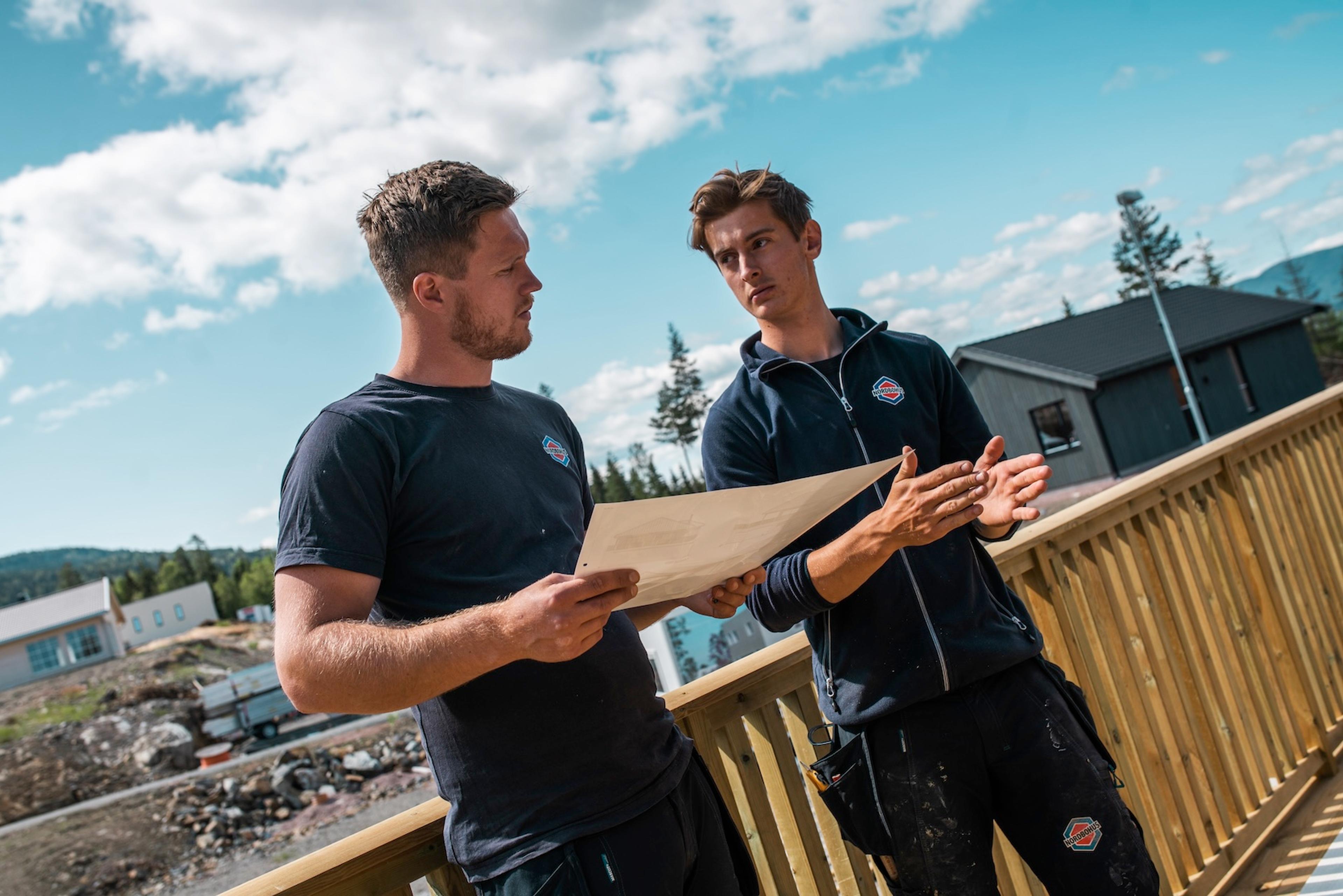 To Nordbohus snekkere med plantegninger