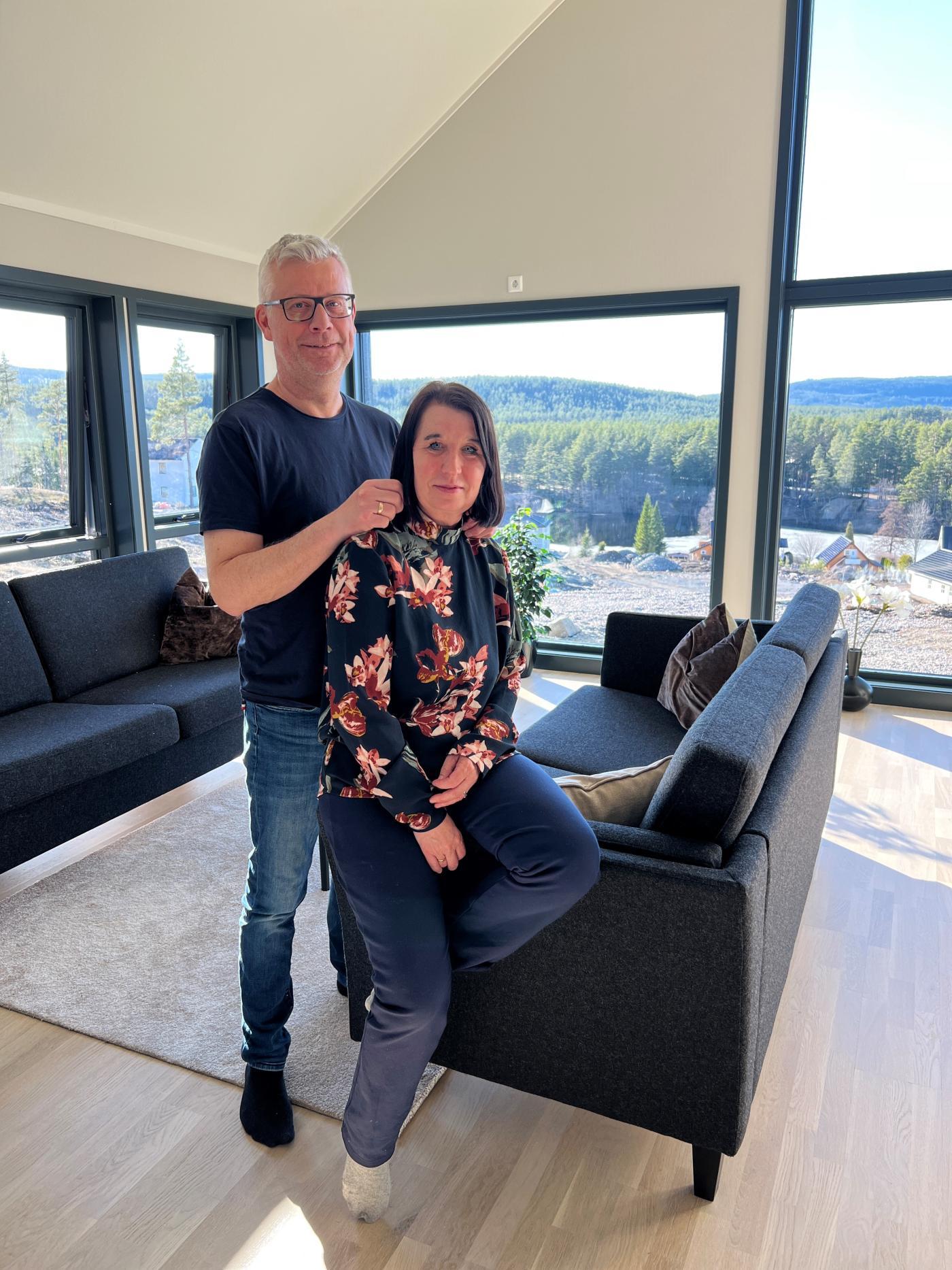 Øivind og Heidi er veldig fornøyd med samarbeidet med Nordbohus Kongsvinger på sin drømmebolig.