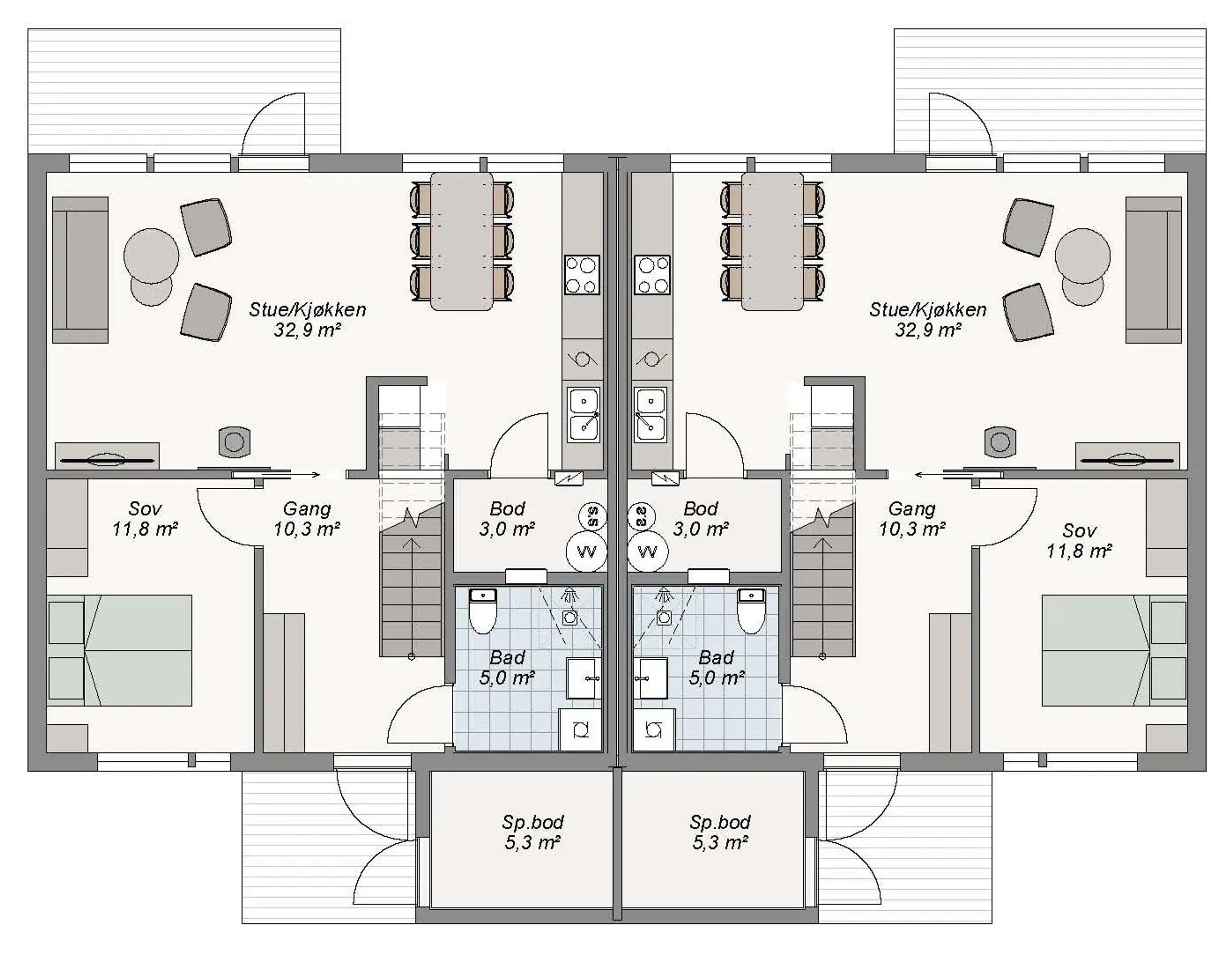 Planløsning Twist 1. etg