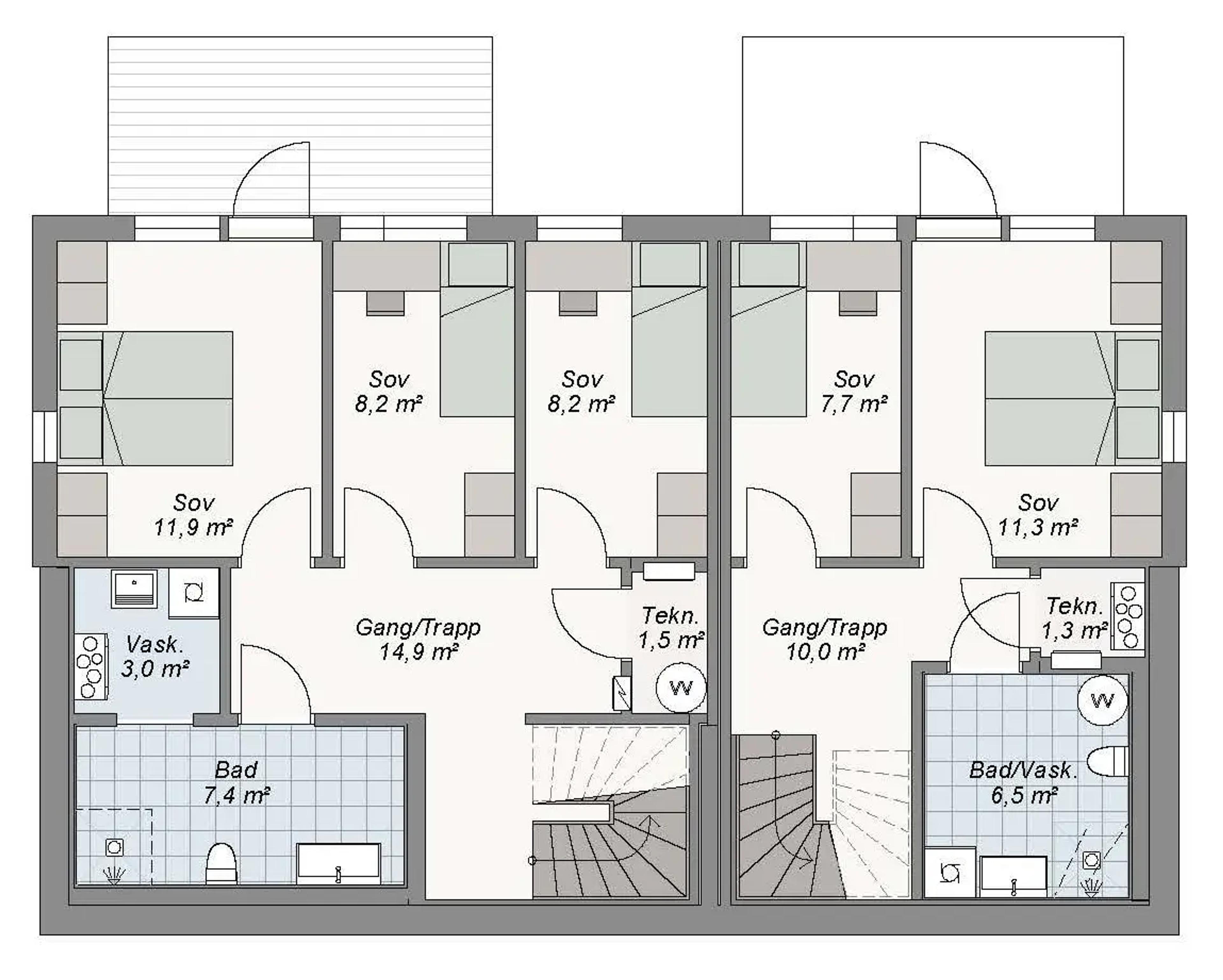 Planløsning Sammen U. etg
