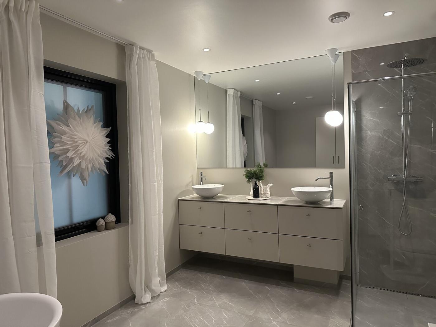 Badet i eneboligen Orion fra Nordbohus