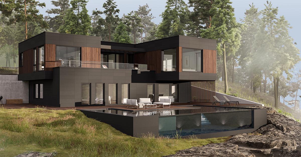 Funkishuset Topp-Form fra Nordbohus