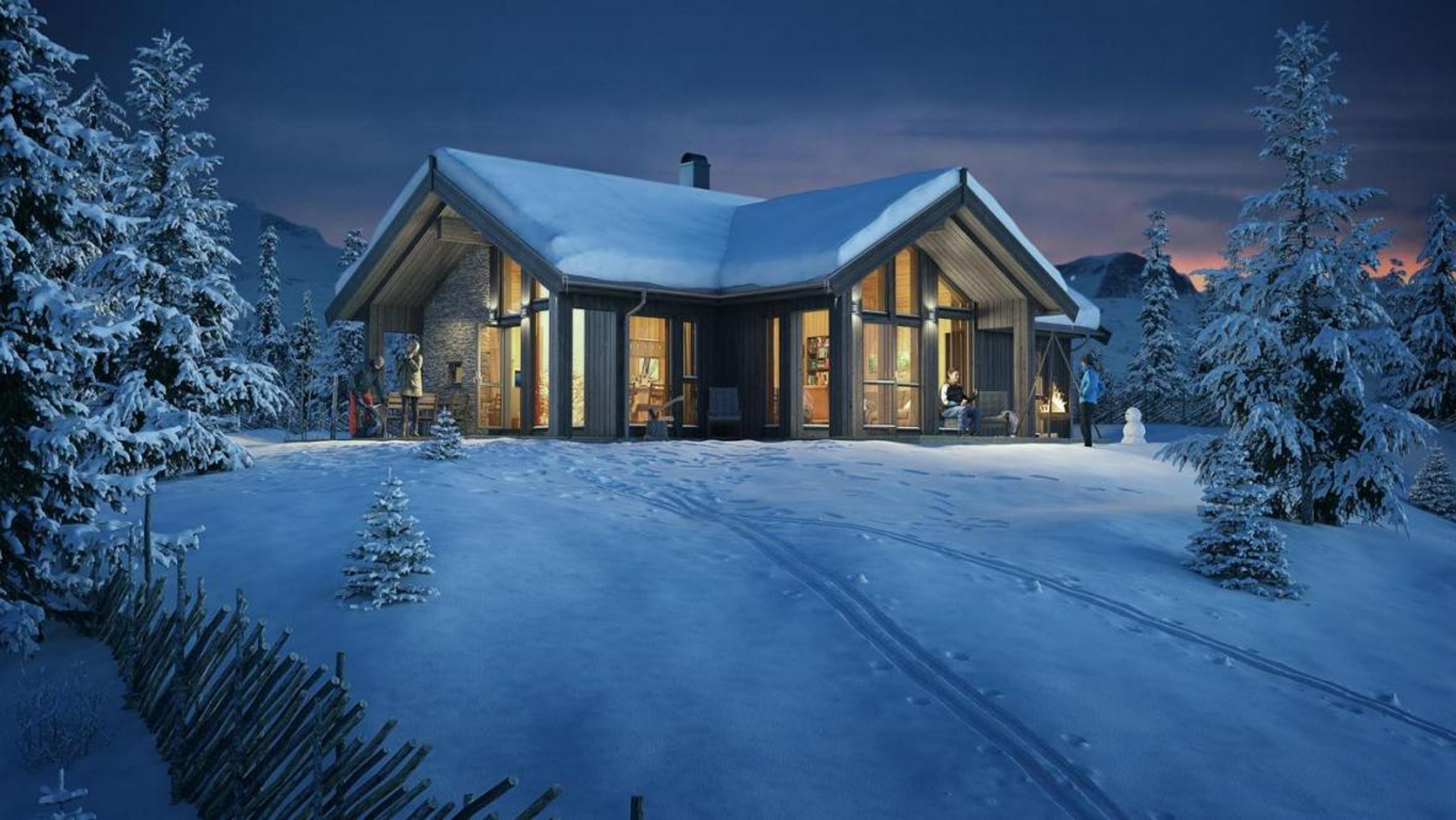 Koselig hytte fra Saltdalshytta