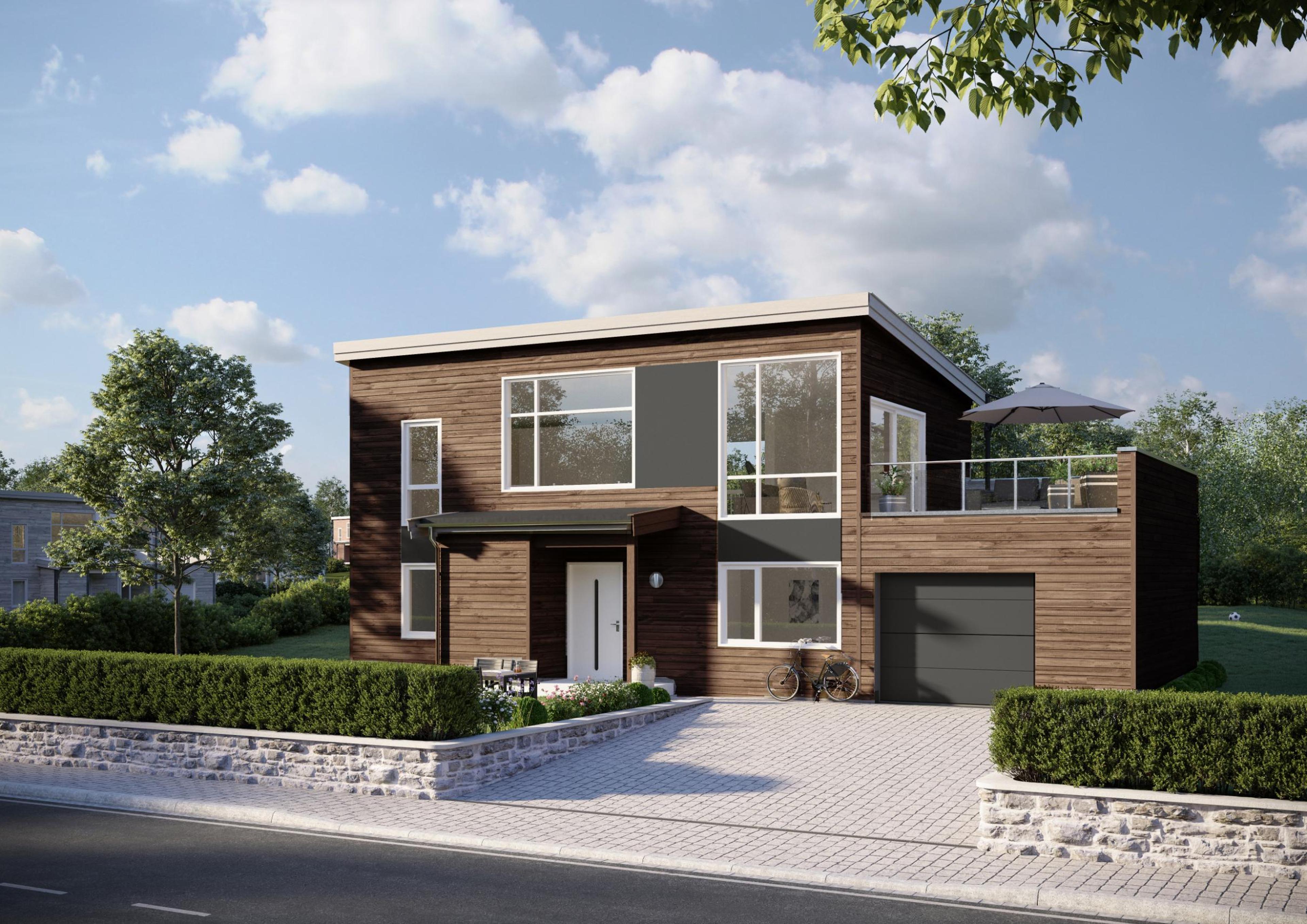Komplett- moderne hus med elegant design