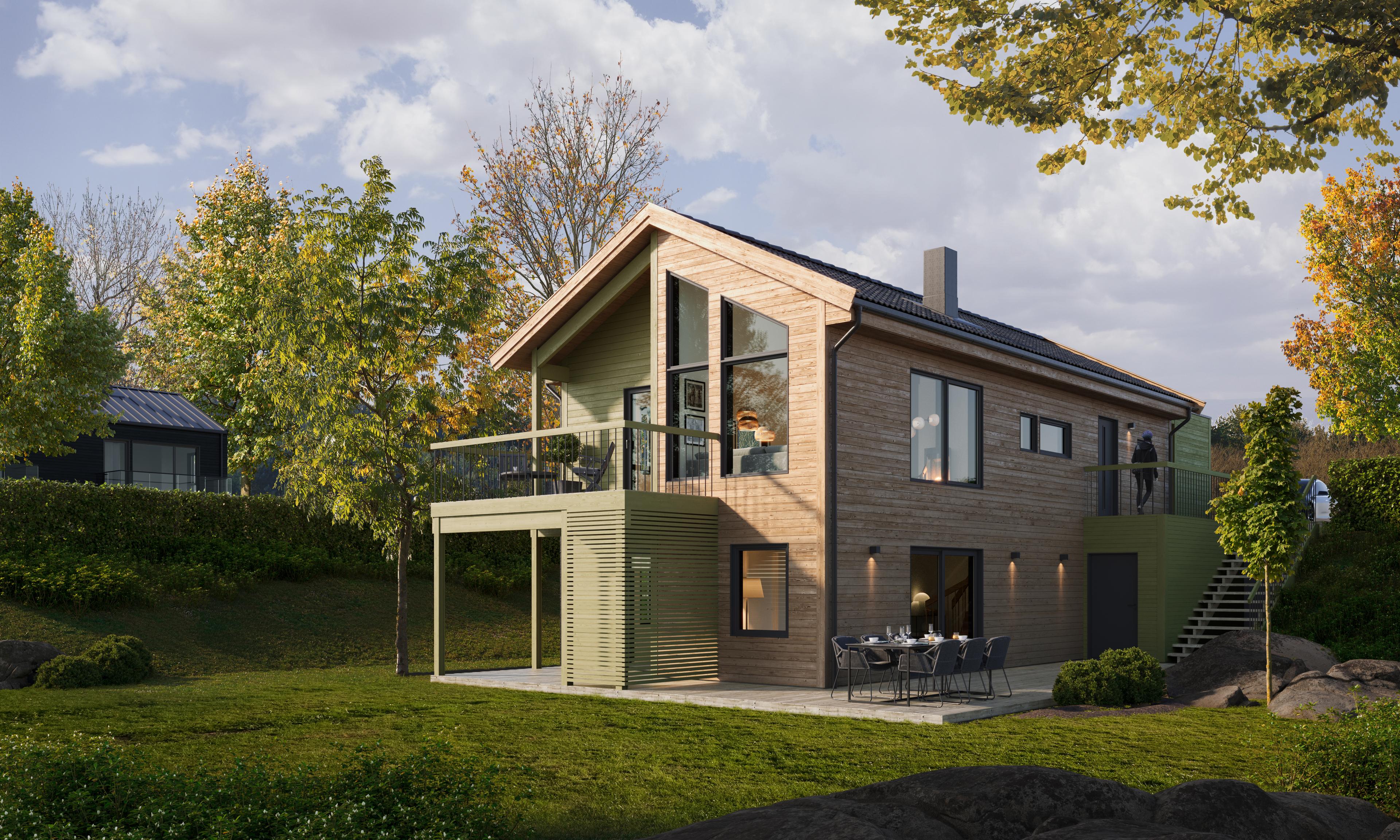 Astro- klassisk og moderne hus