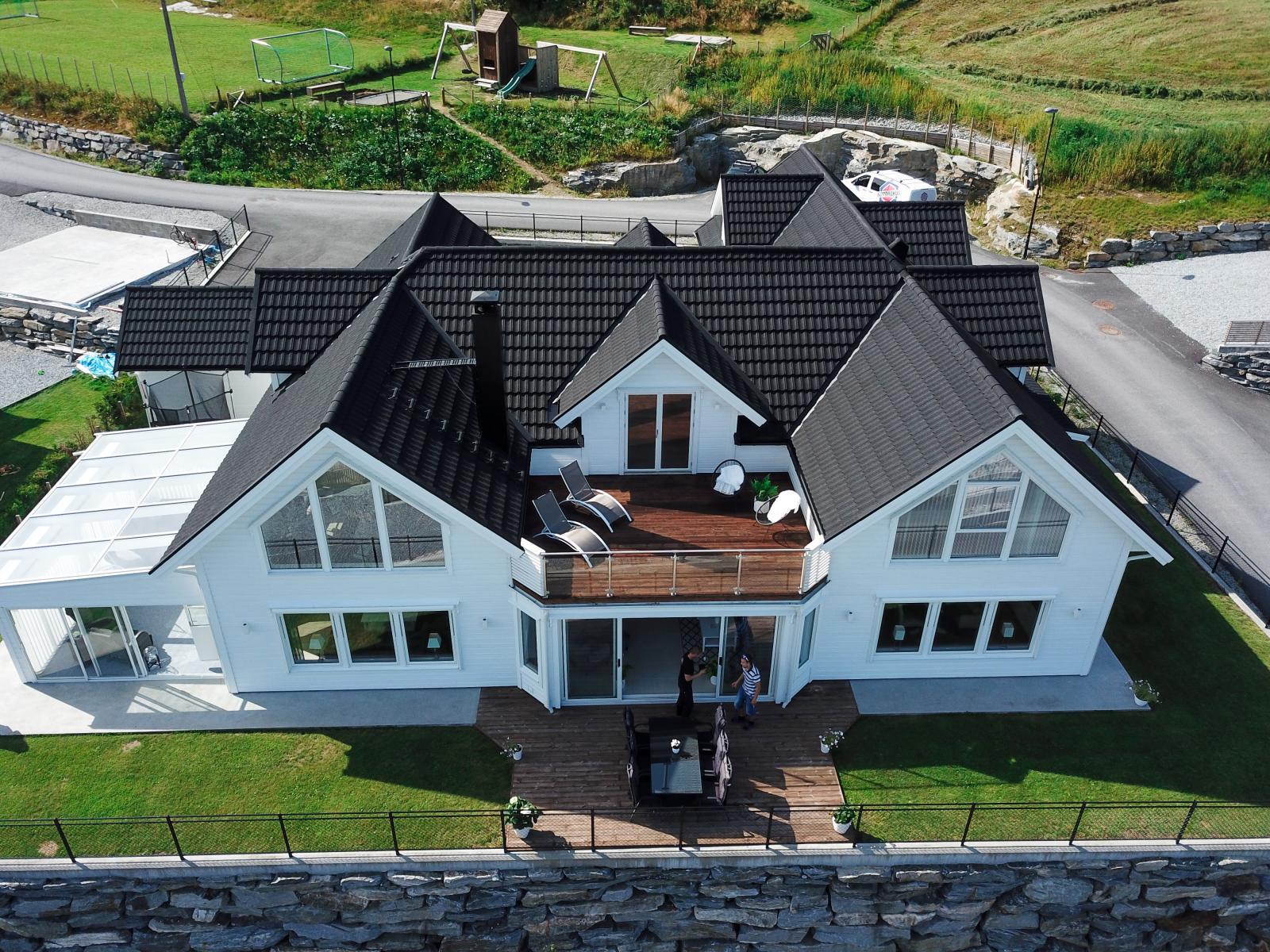 Majestetisk Scorpio hus bygget av Nordbohus Sogn