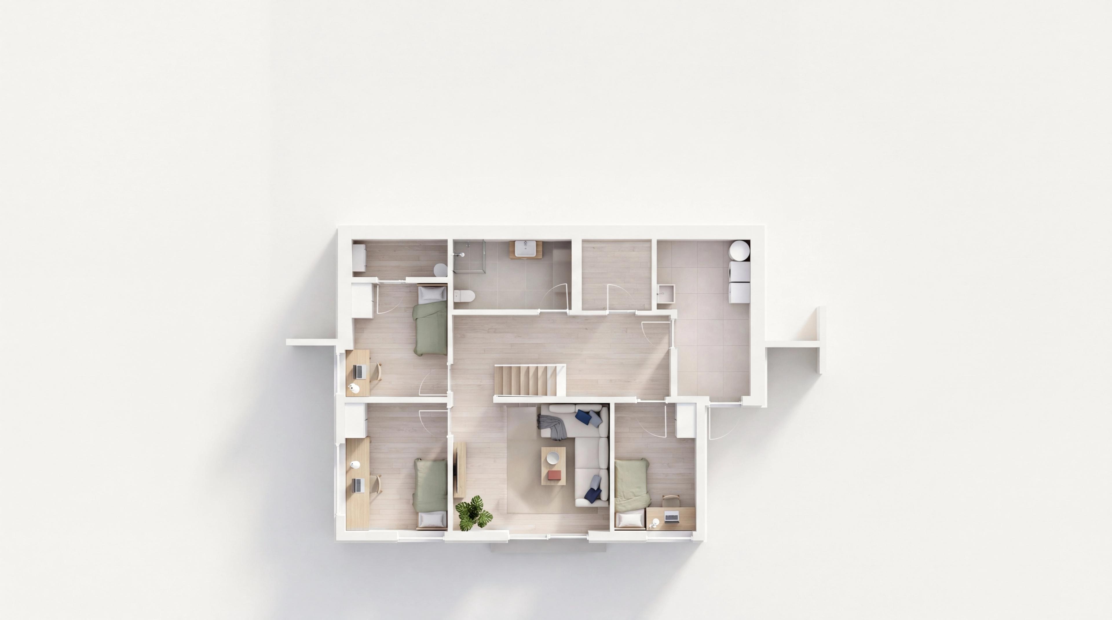 3D-plantegning Front underetasje