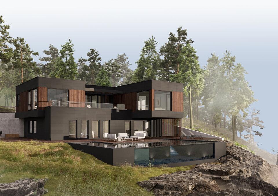 Funkishuset Toppform fra Nordbohus