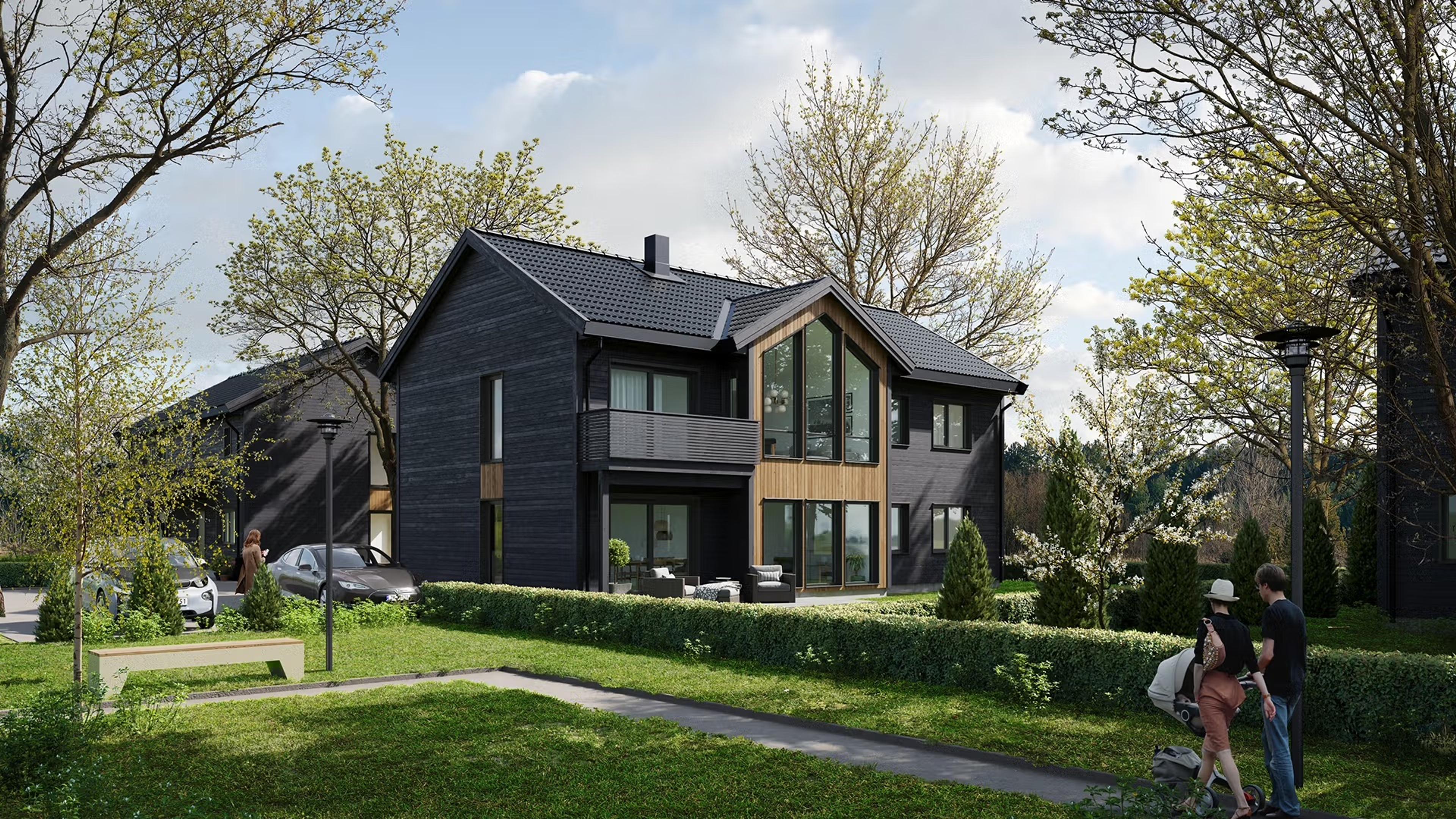 Ferdighus i klassisk moderne stil fra Nordbohus