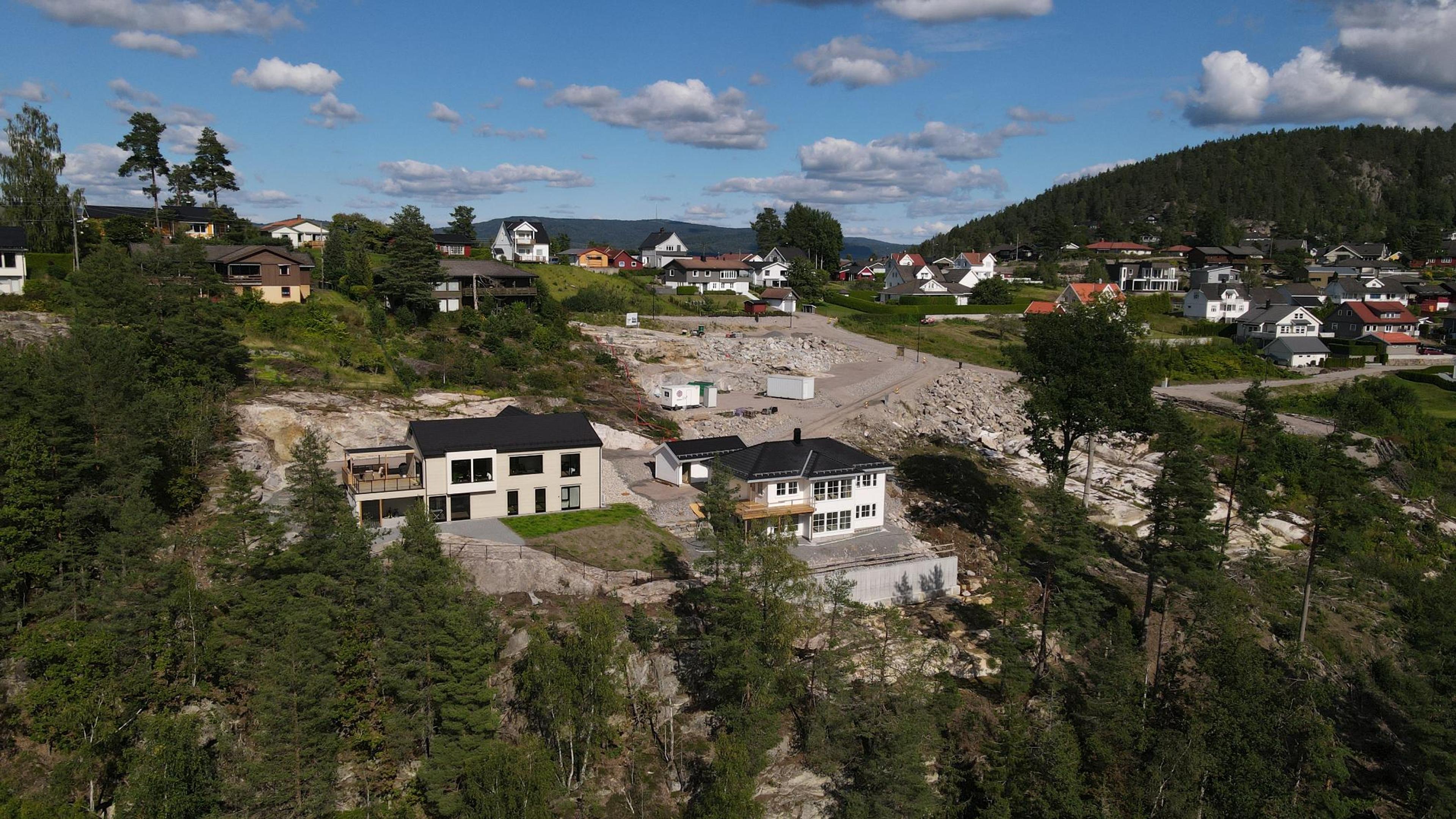 De første boligene på Solsida Åfoss Vest