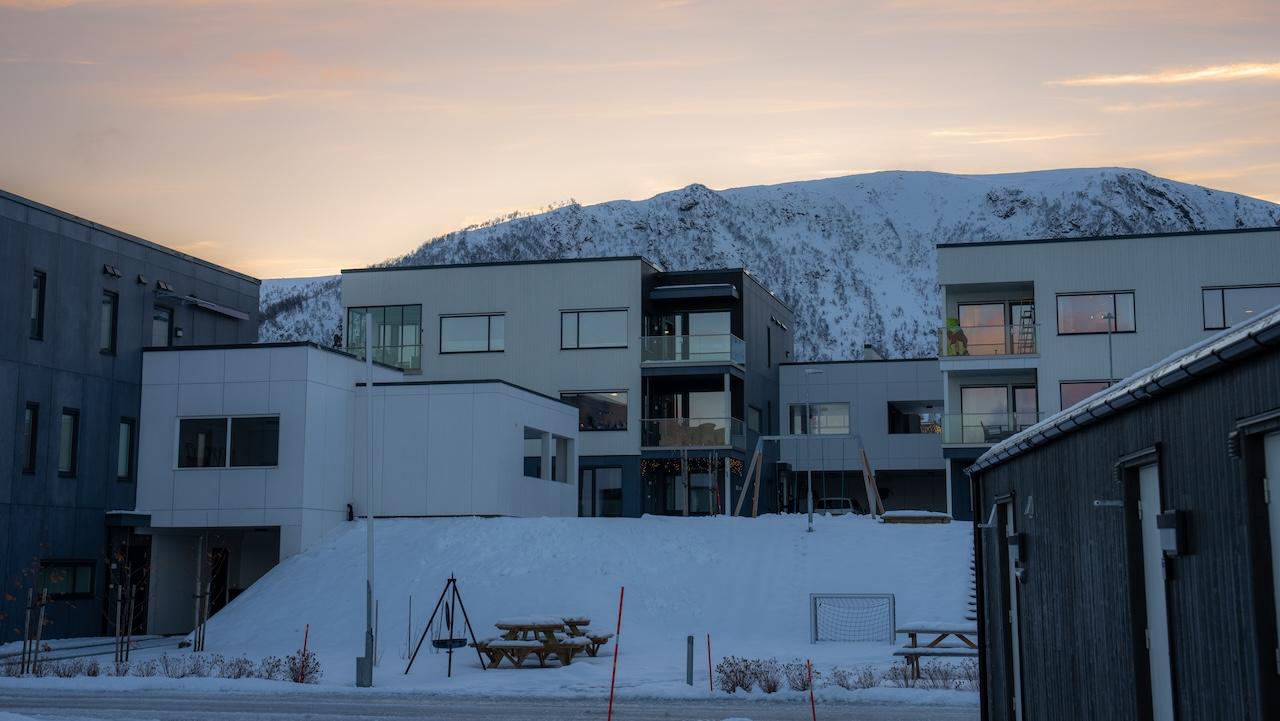 Leiligheten i solnedgang