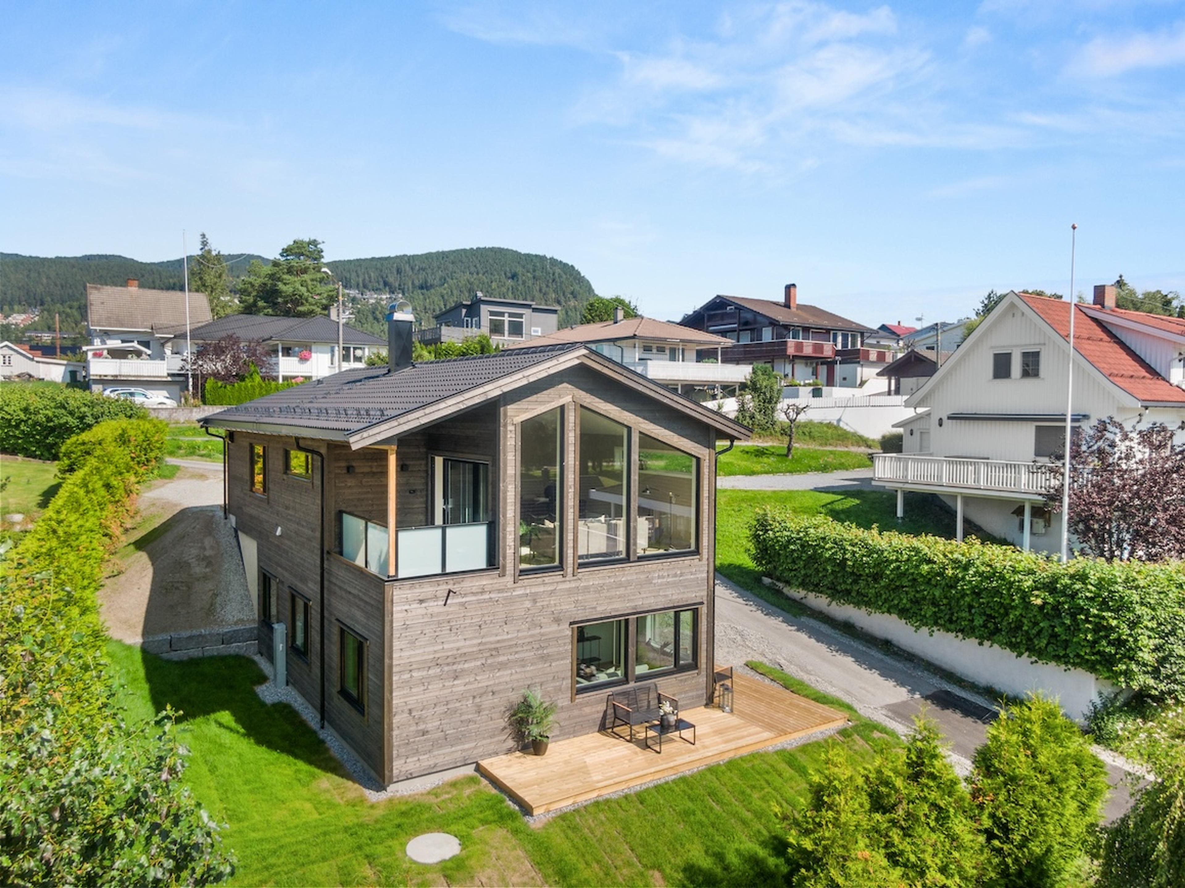 Arkitekttegnet moderne hus fra Nordbohus