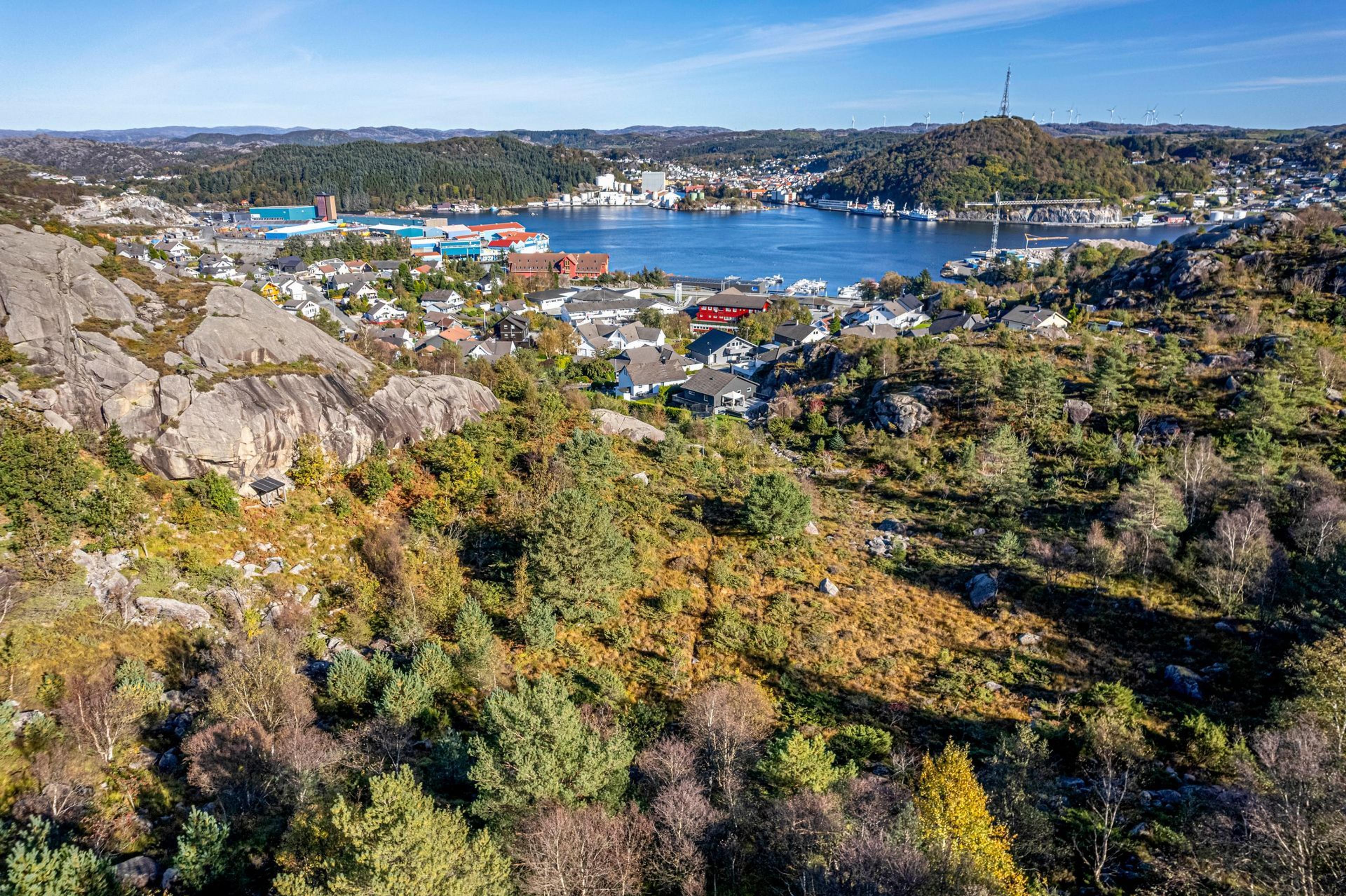 Utsiktsbilde over området