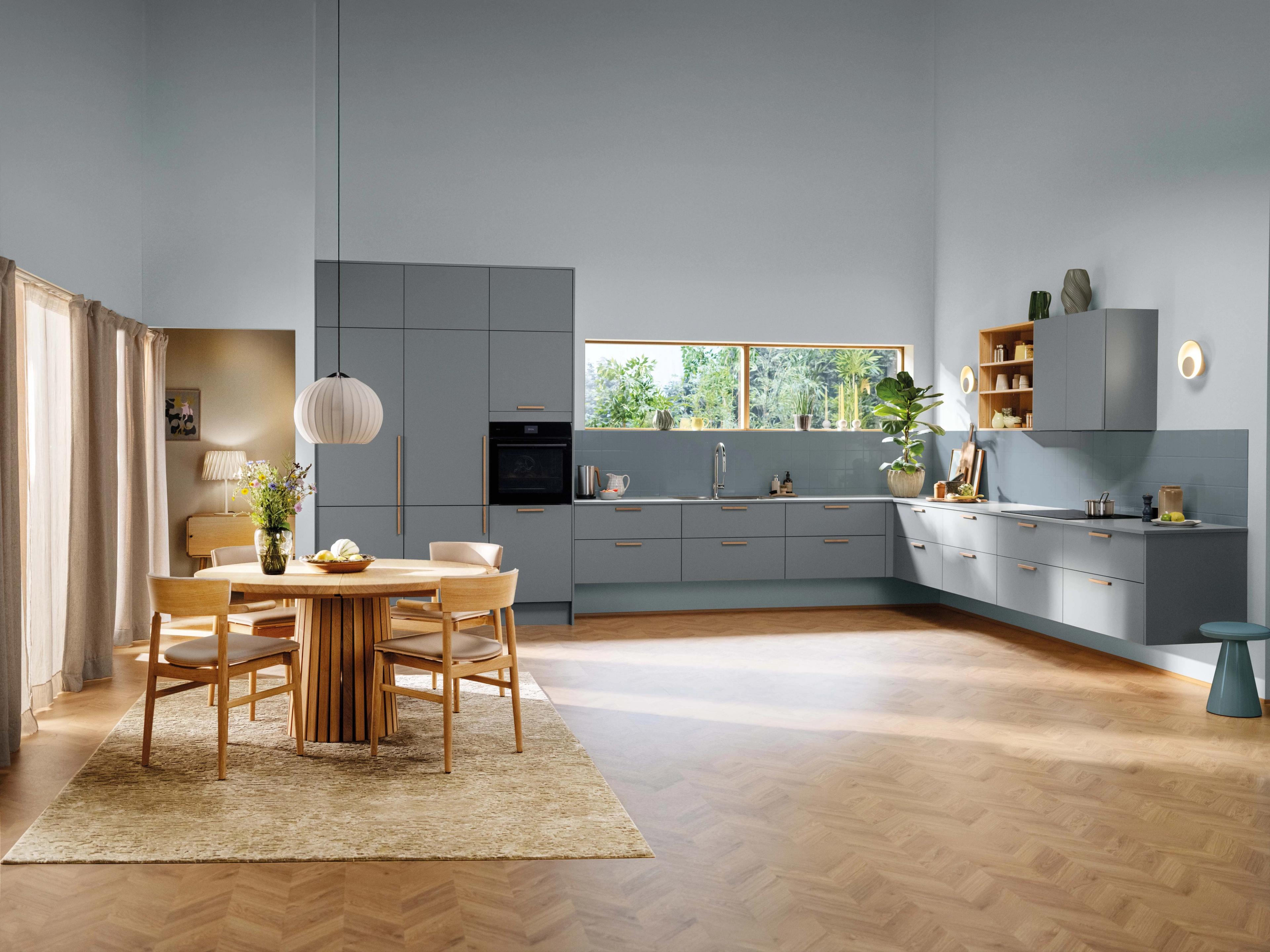 HTH kjøkken i grå blå