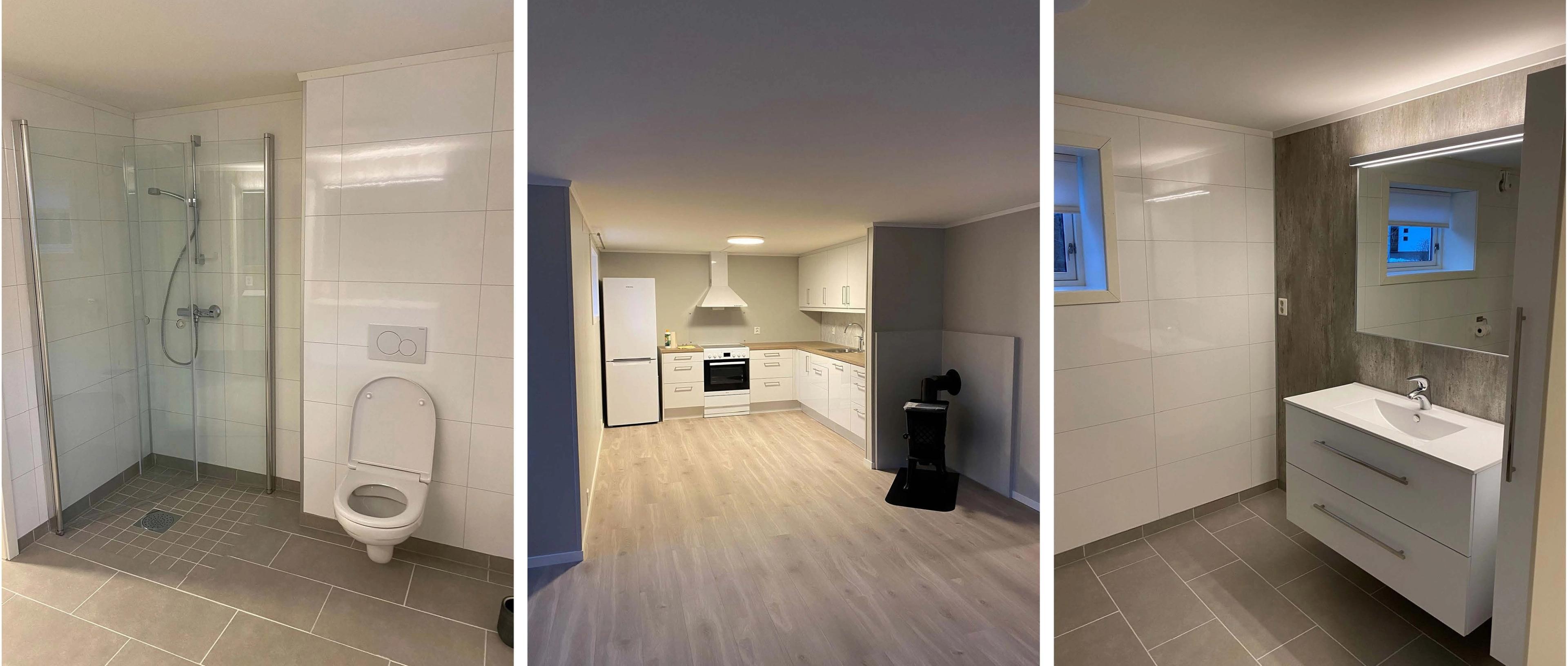 Nyoppusset kjellerleilighet