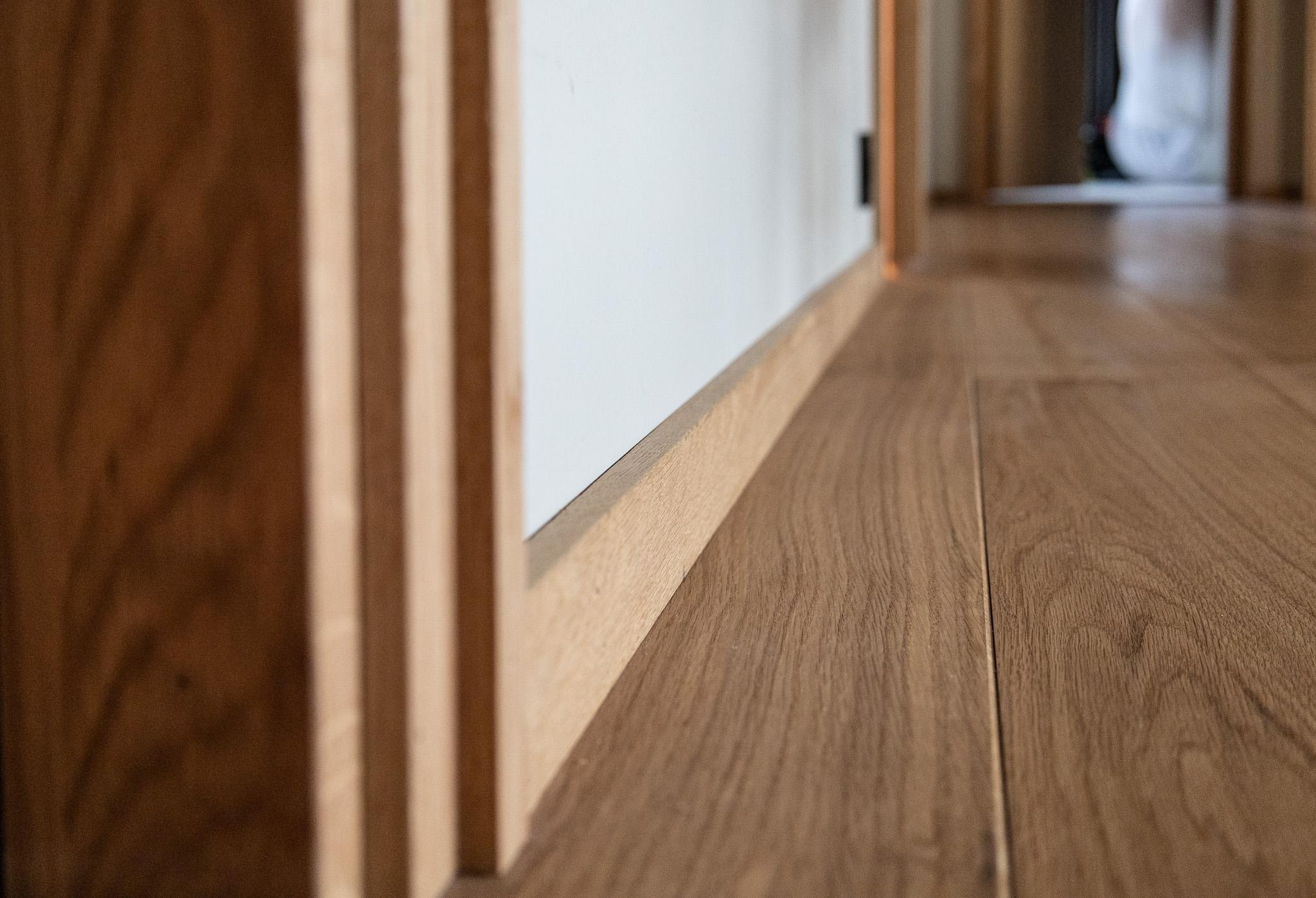 Combiwood lister som matcher gulvet.