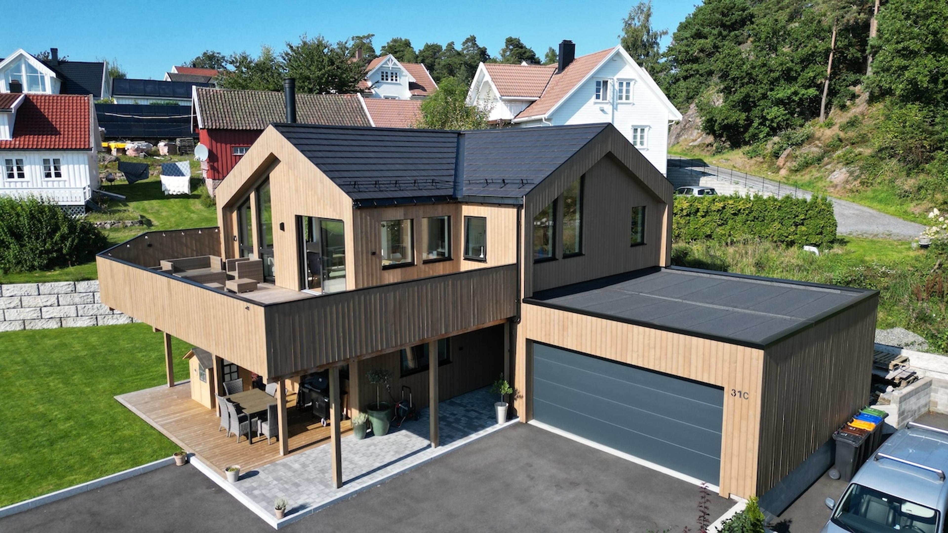 Moderne hus fra Nordbohus