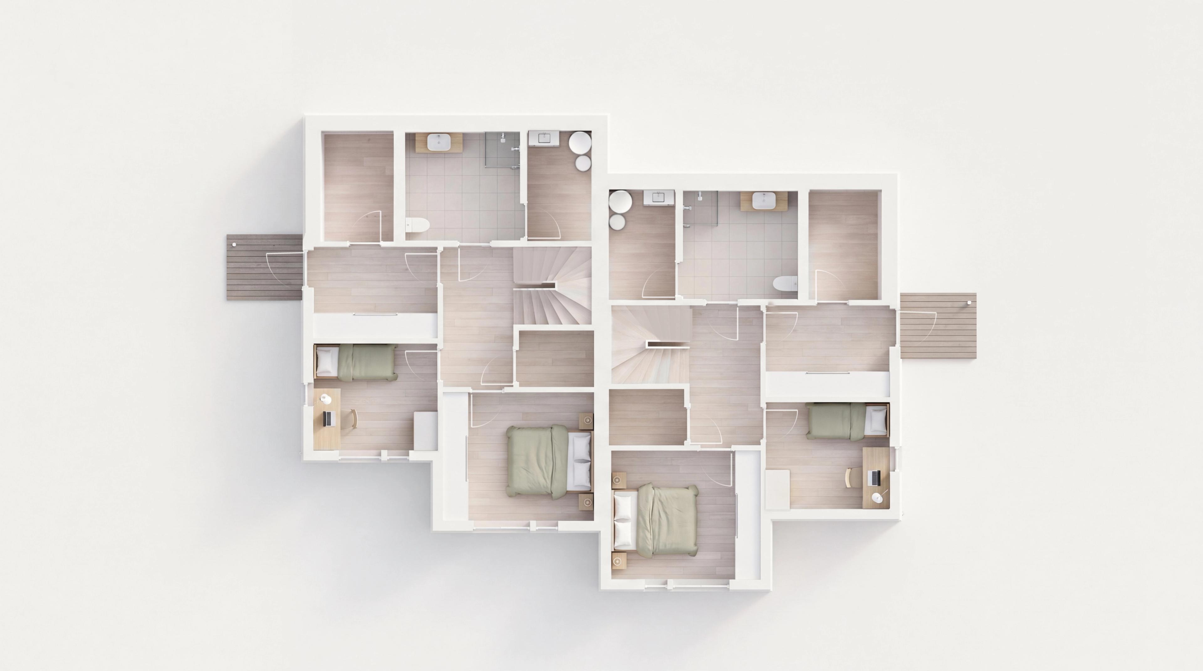 3D plan Duett underetasje
