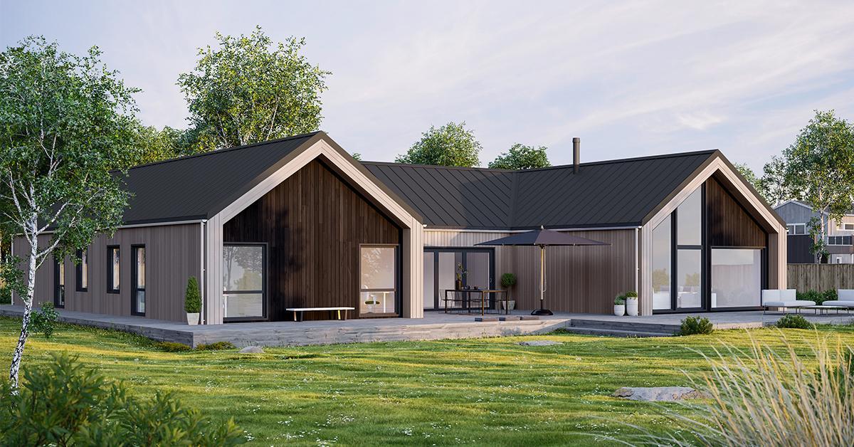 Atriumshuset Samspill fra Nordbohus