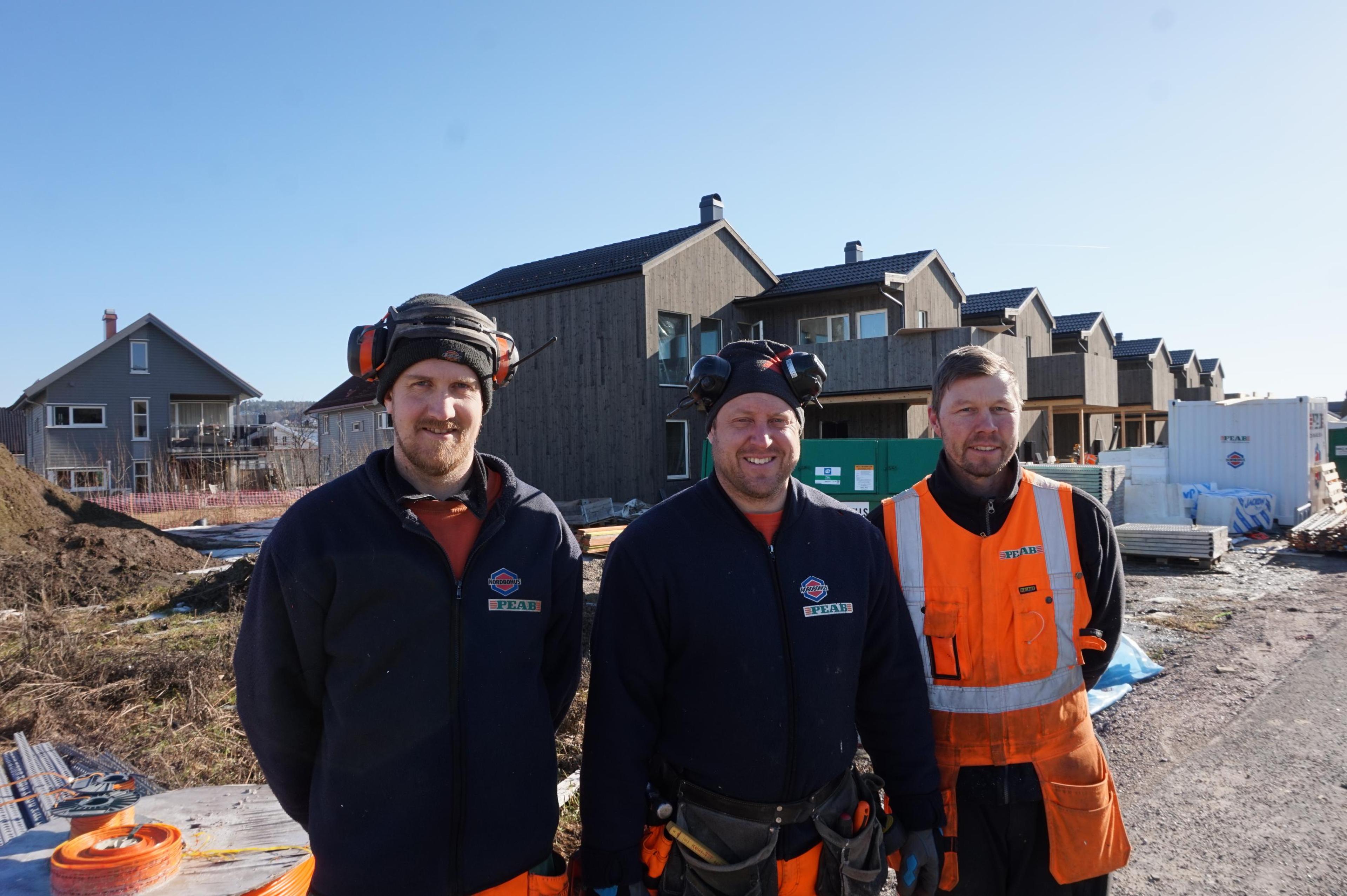 3 ansatte i Peab Nordbohus Skien 