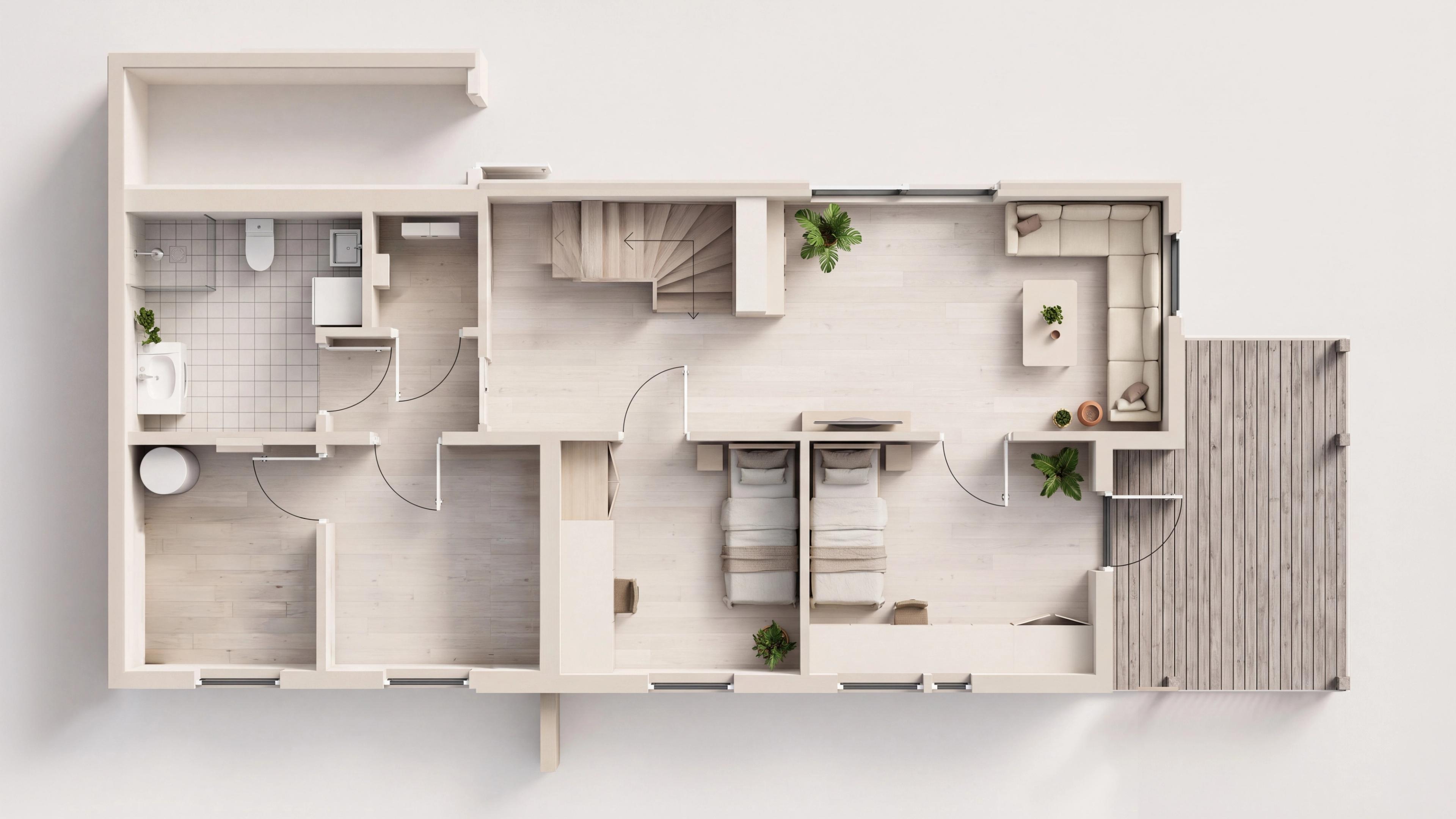 3D plantegning