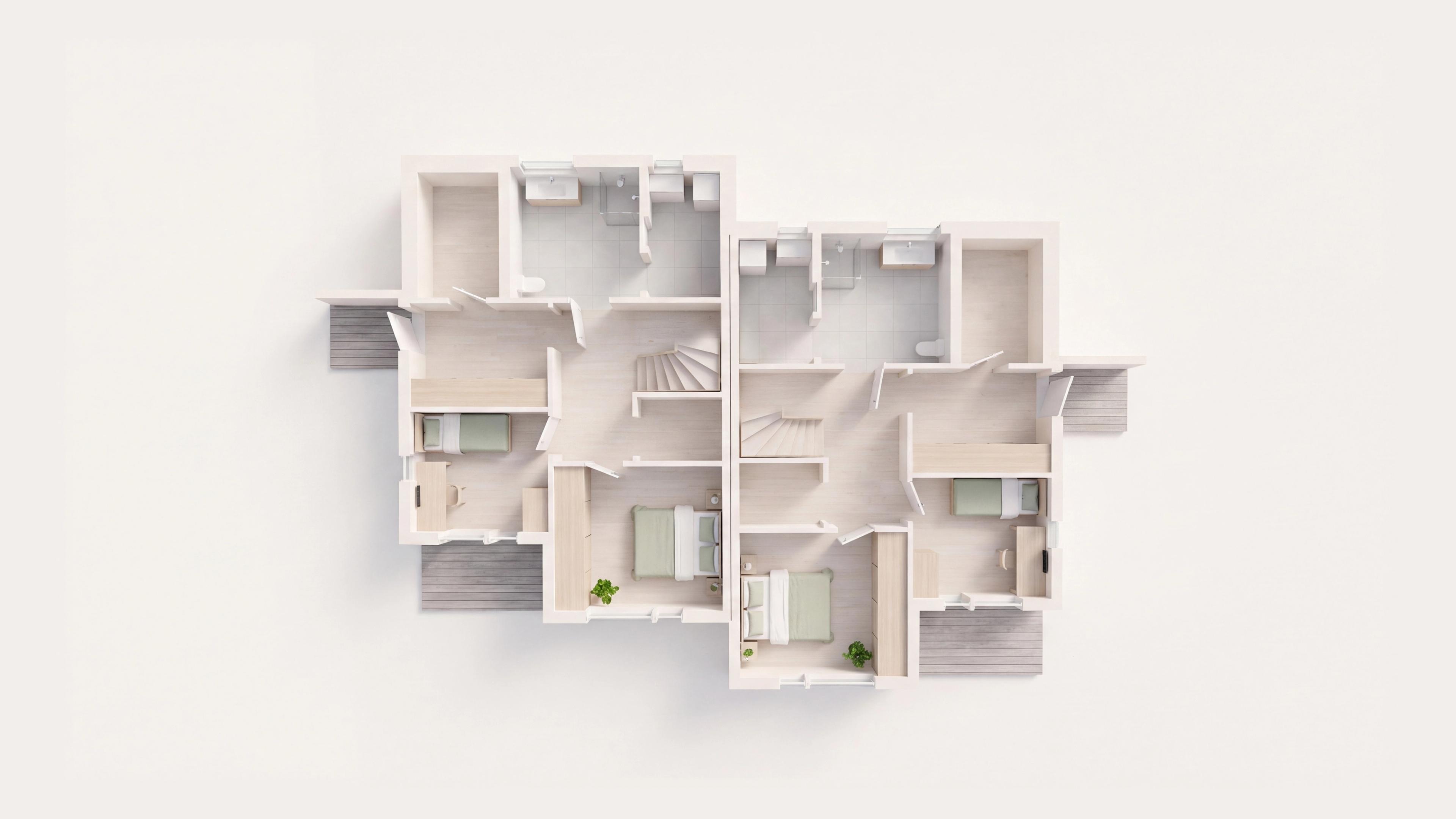 3D plan Duett underetasje