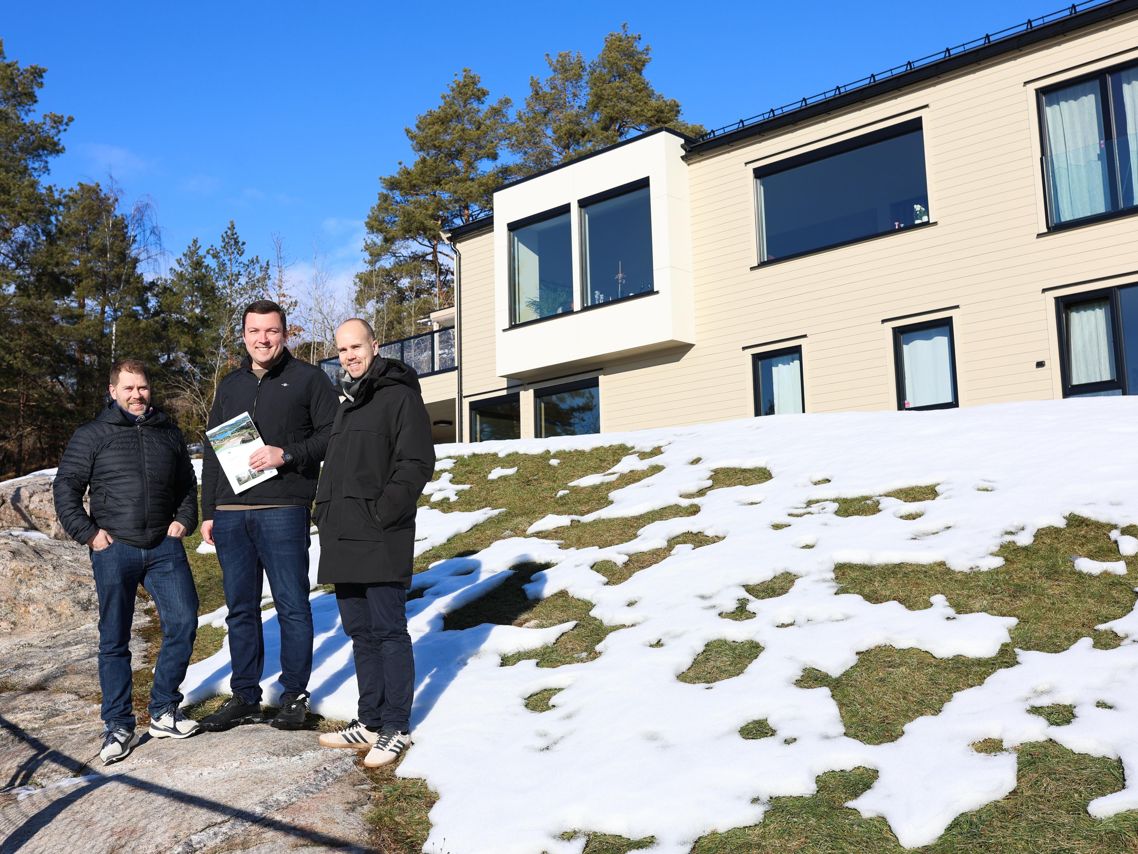 Nordbohus Skien ved byggeprosjektet på Åfoss i Skien.