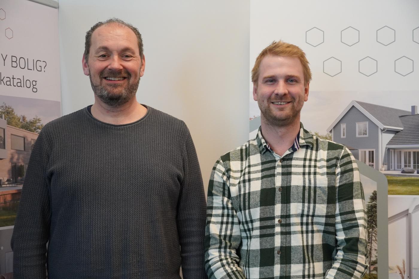 Våre erfarne byggeledere, Vegard og Fredrik, sørger for at byggeprosessen går smidig.