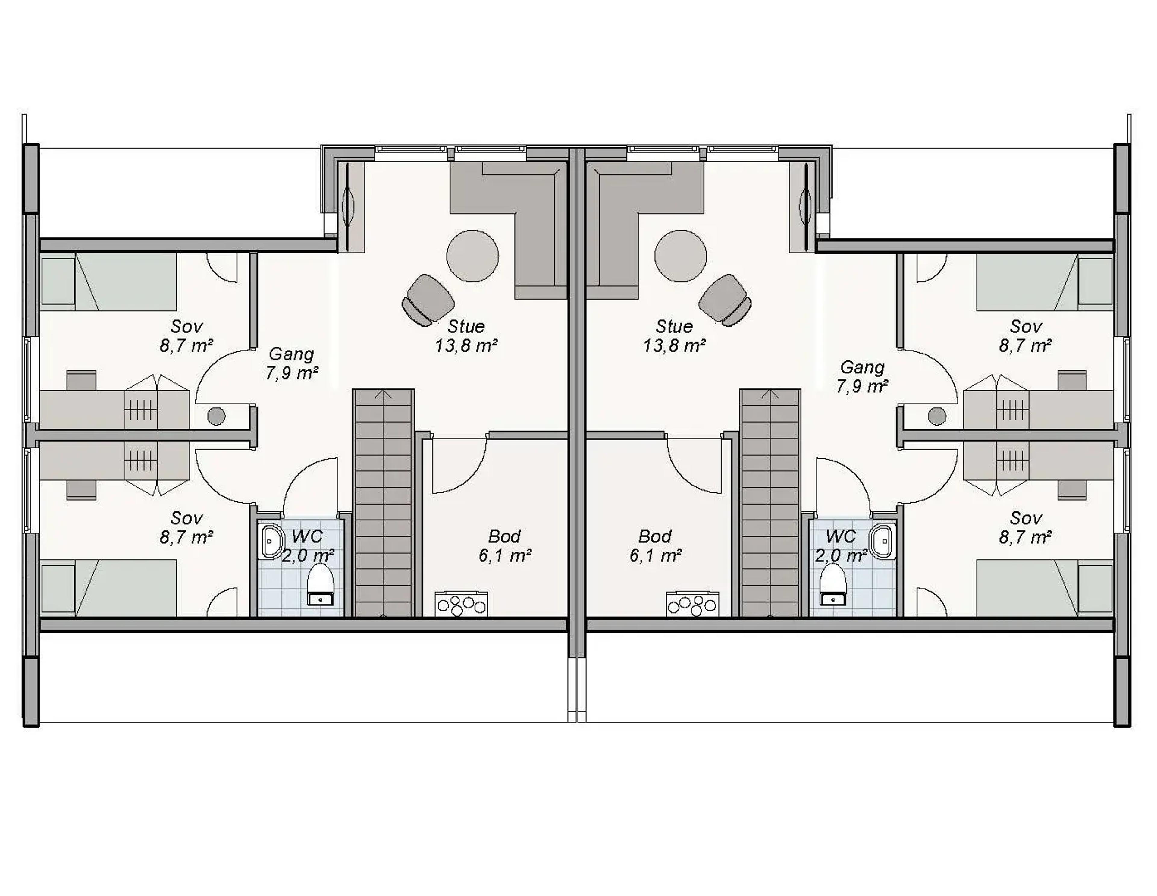 Planløsning Twist 2. etg