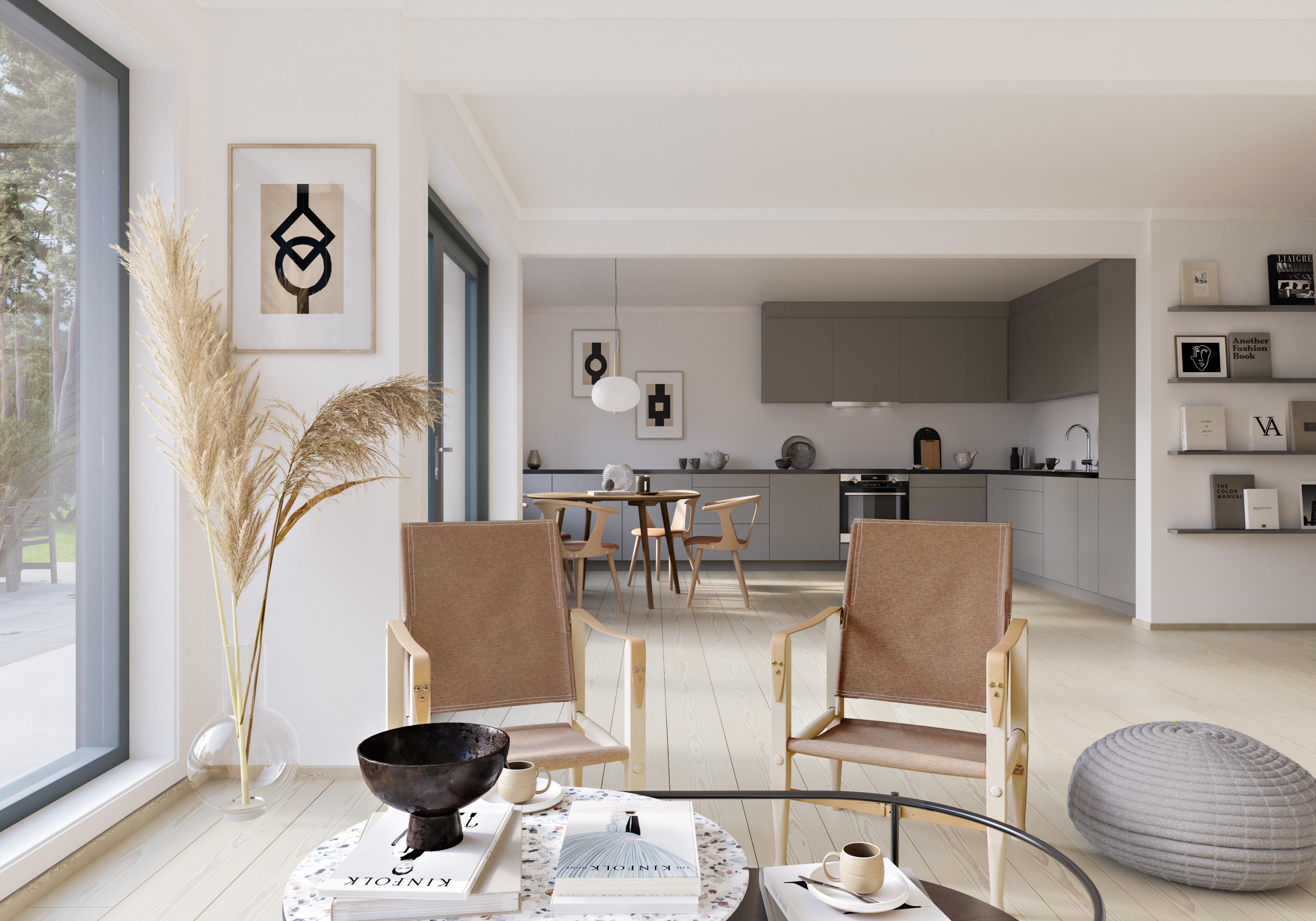 Lyst og luftig interiør