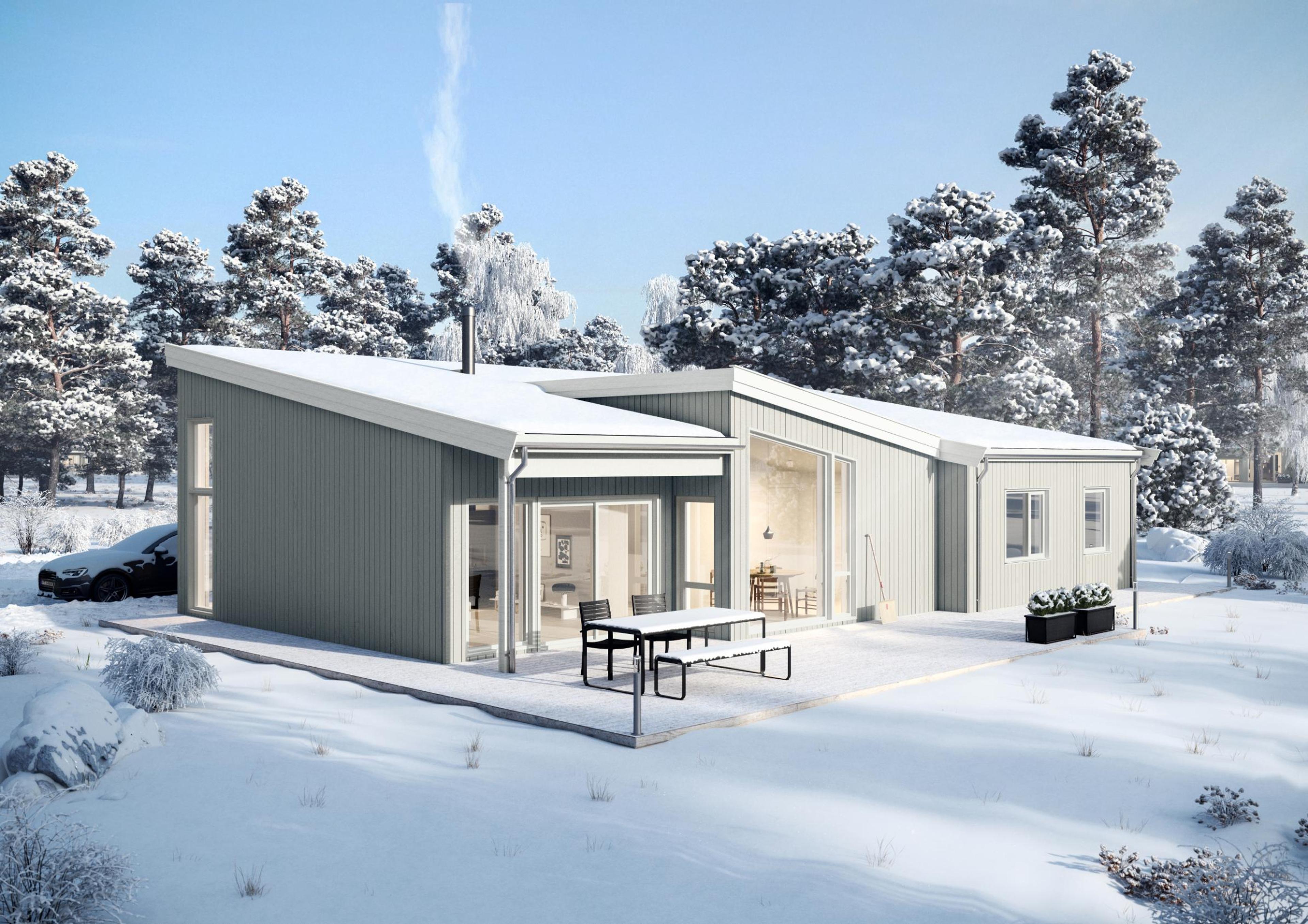 Link- moderne enebolig på ett plan