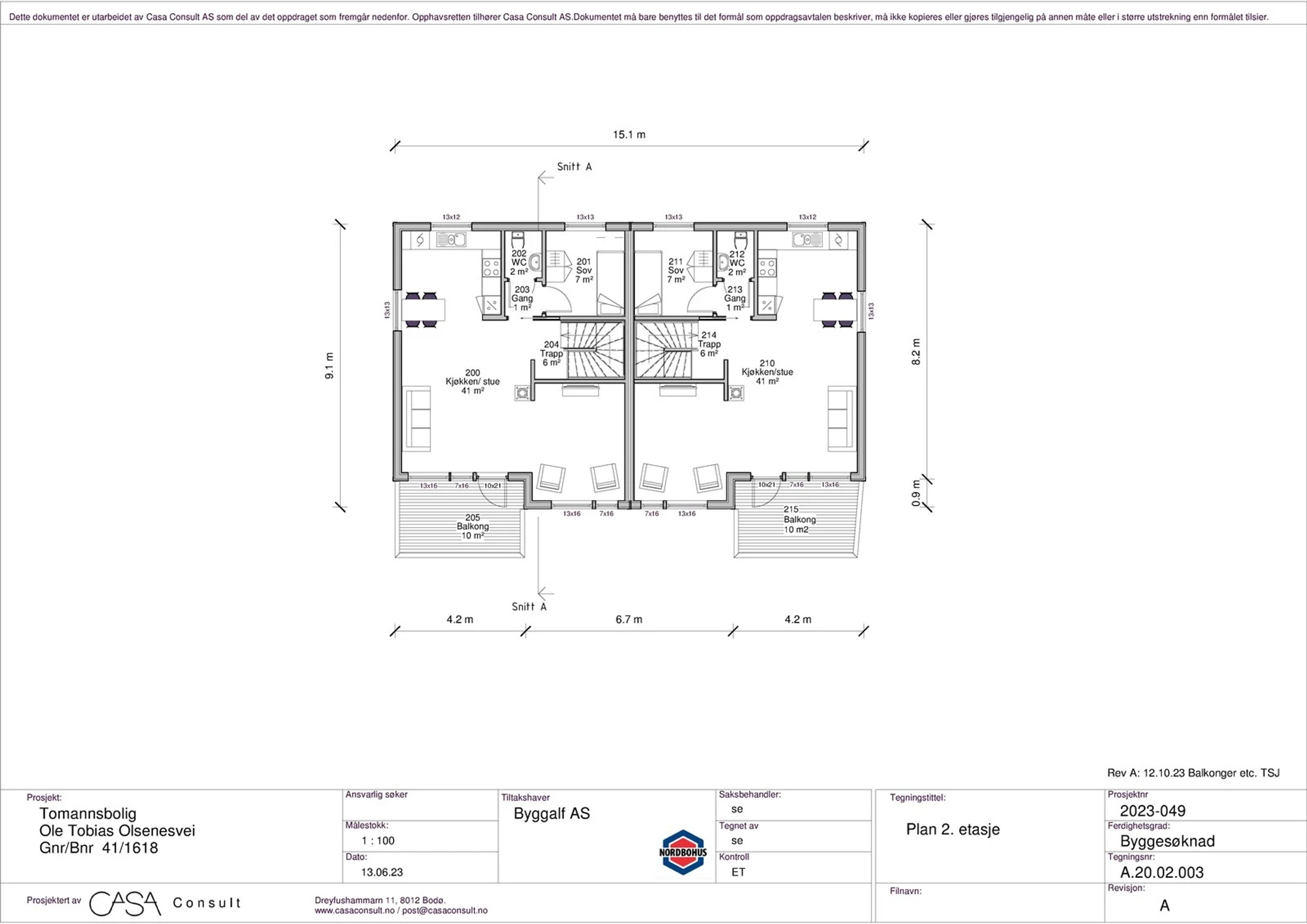Detaljert plantegning
