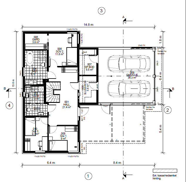 Plantegning 1. etasje