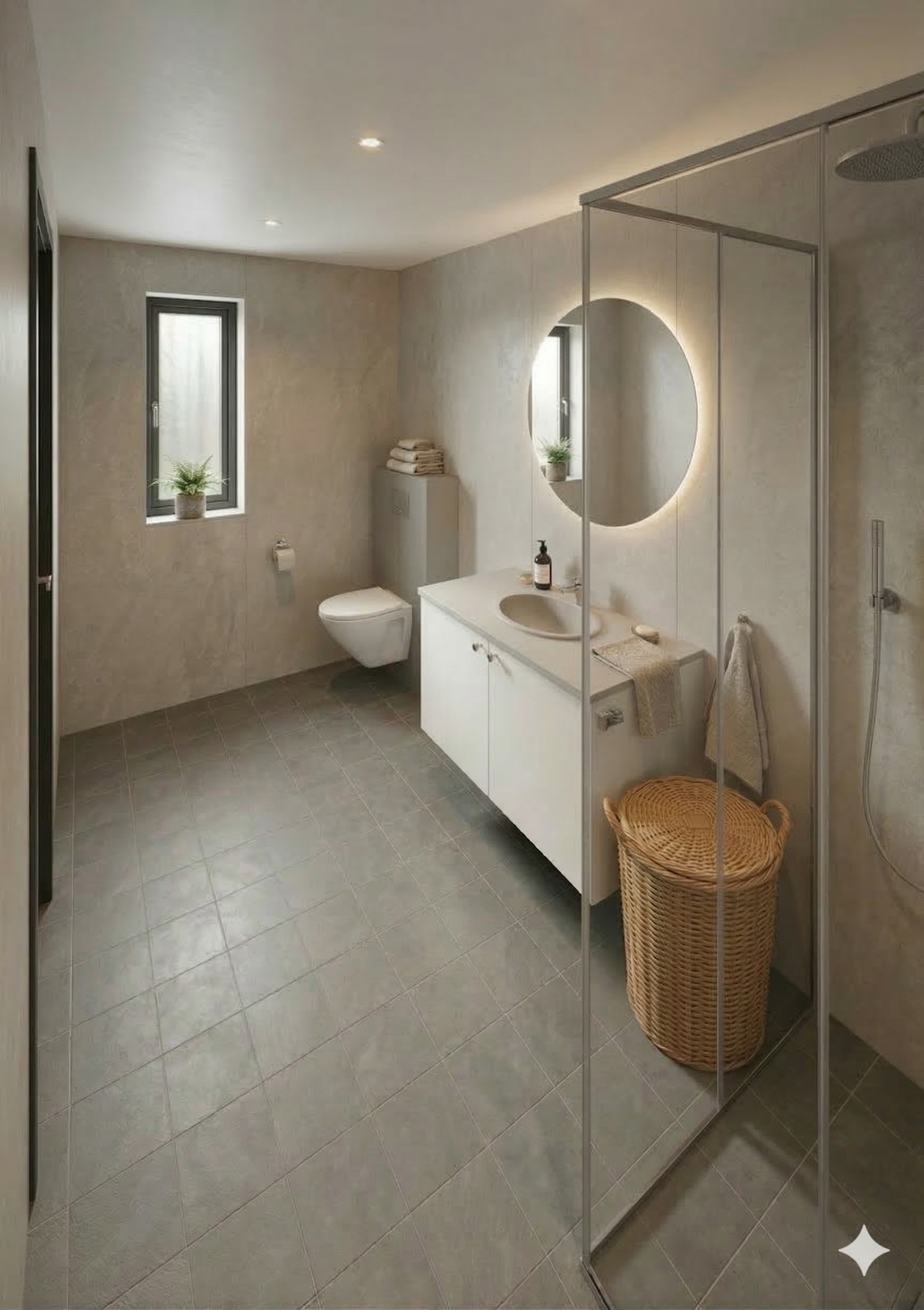 Illustrasjonsfoto - Ett av boligens to bad