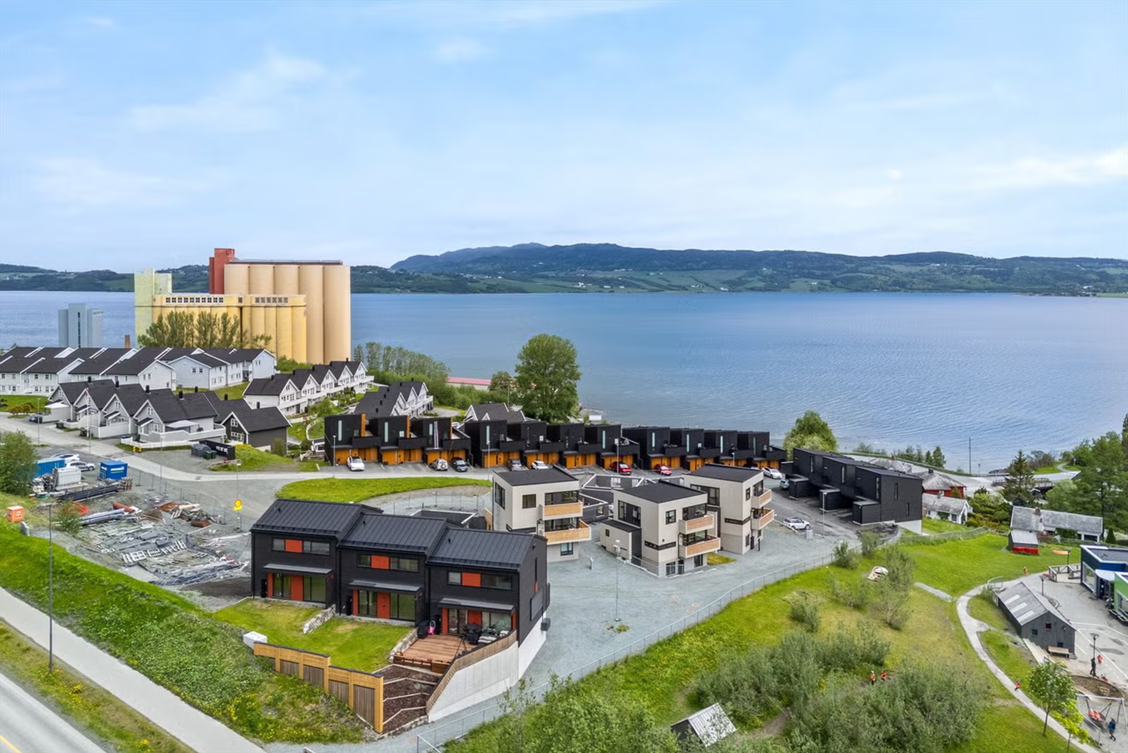 Oversiktsbilde av bygg og anleggsområde