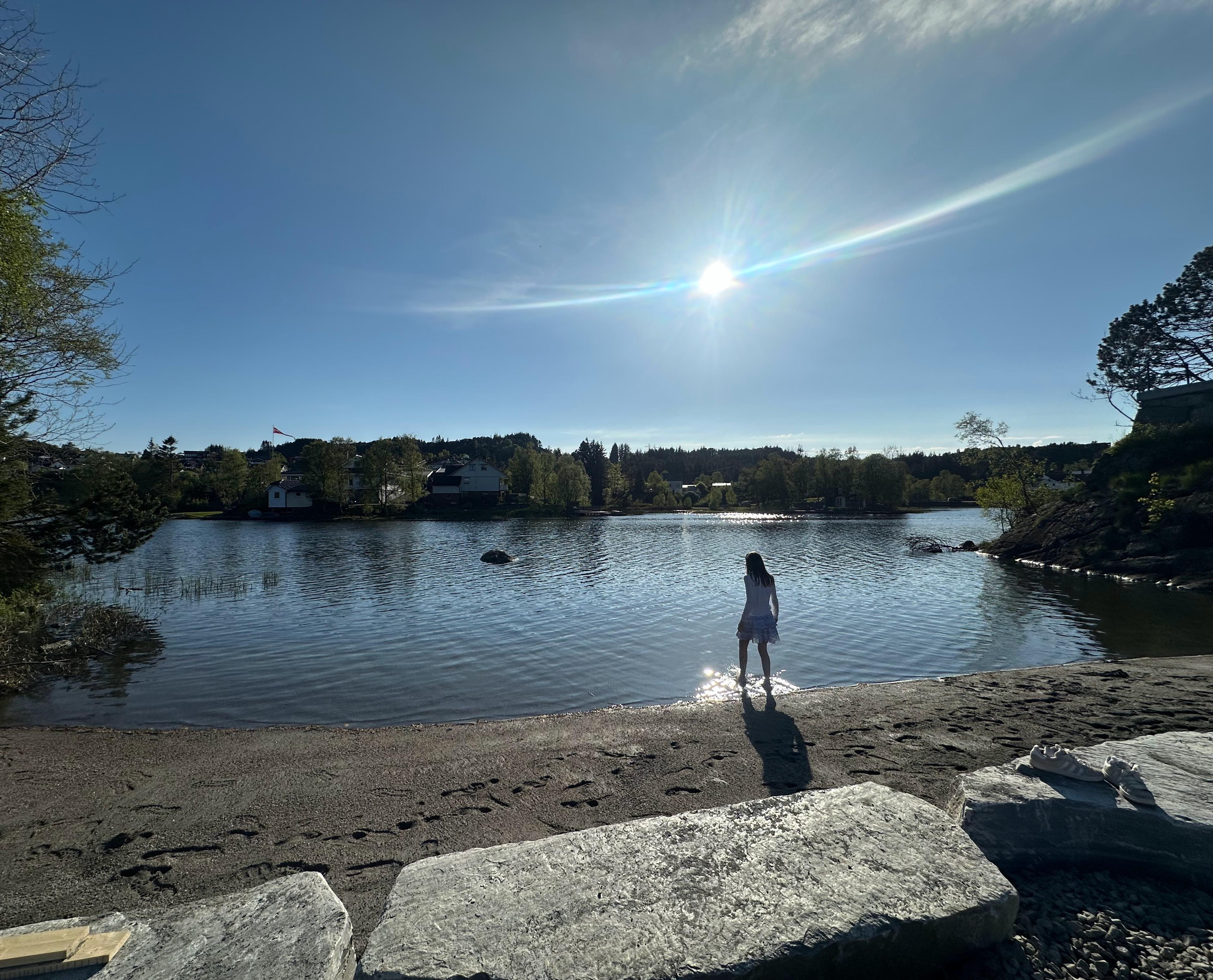 Unik beliggenhet ved vannet