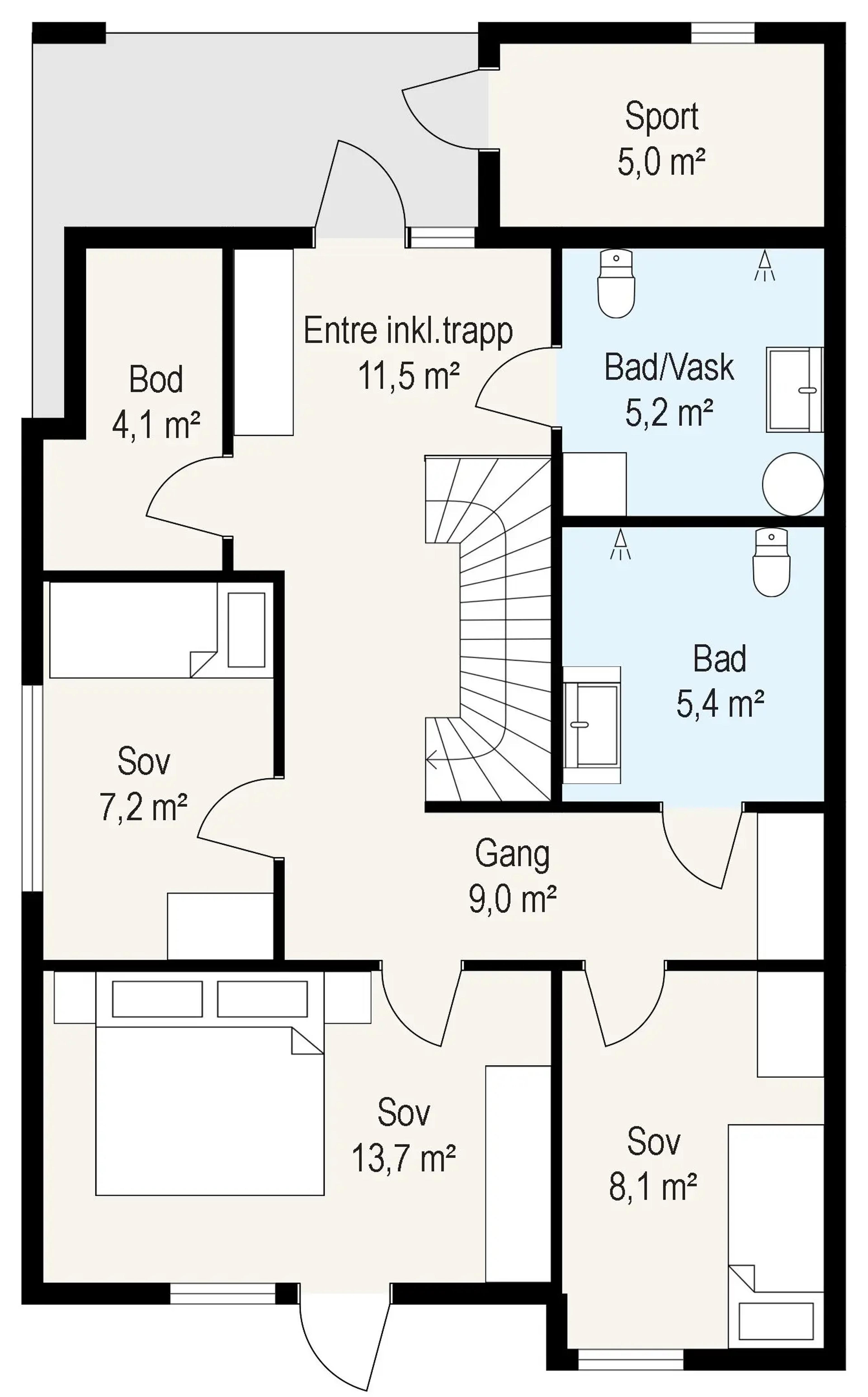 Sandnes enebolig første etasje
