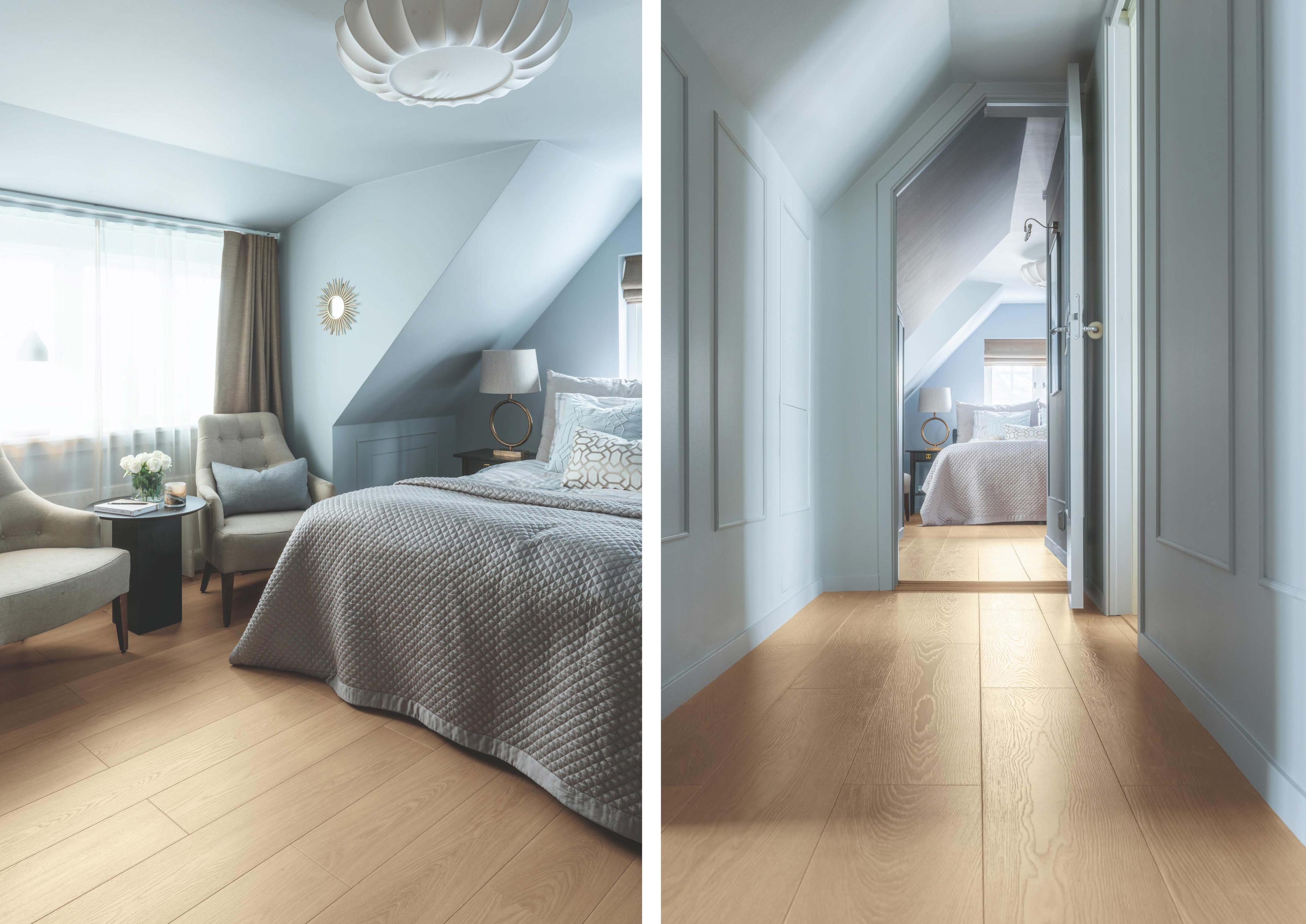 Laminatgulvet Lillehammer fra Pergo i dekoren Select Beige Oak