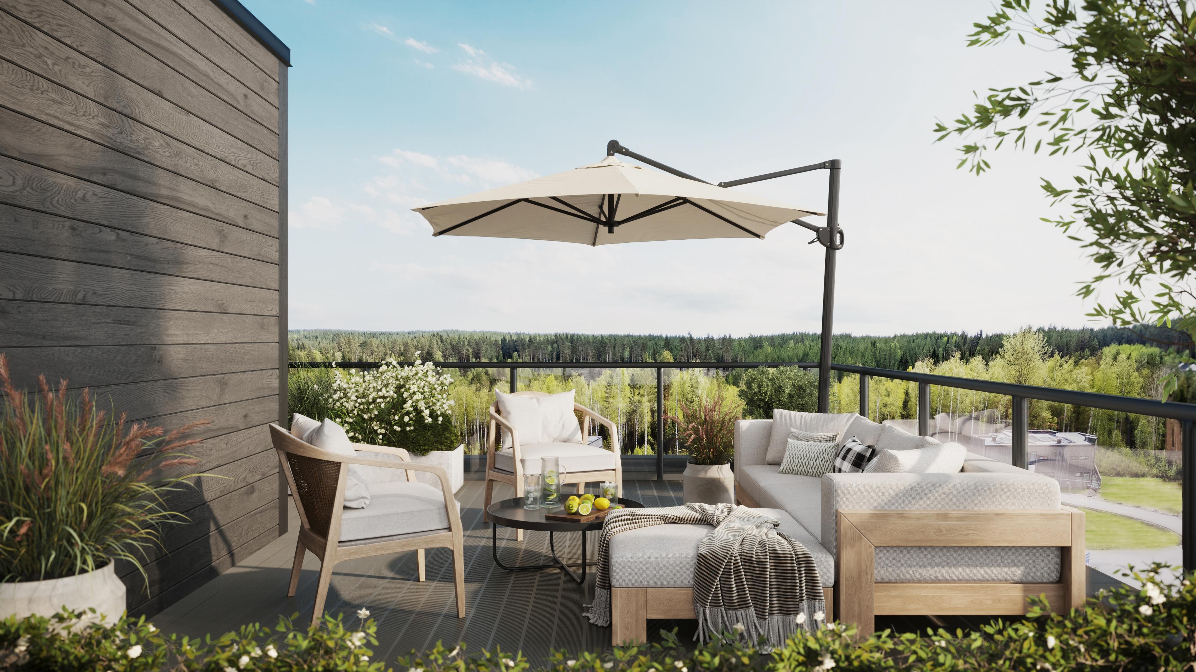 Takterrasse Muspelheim i Yldarli