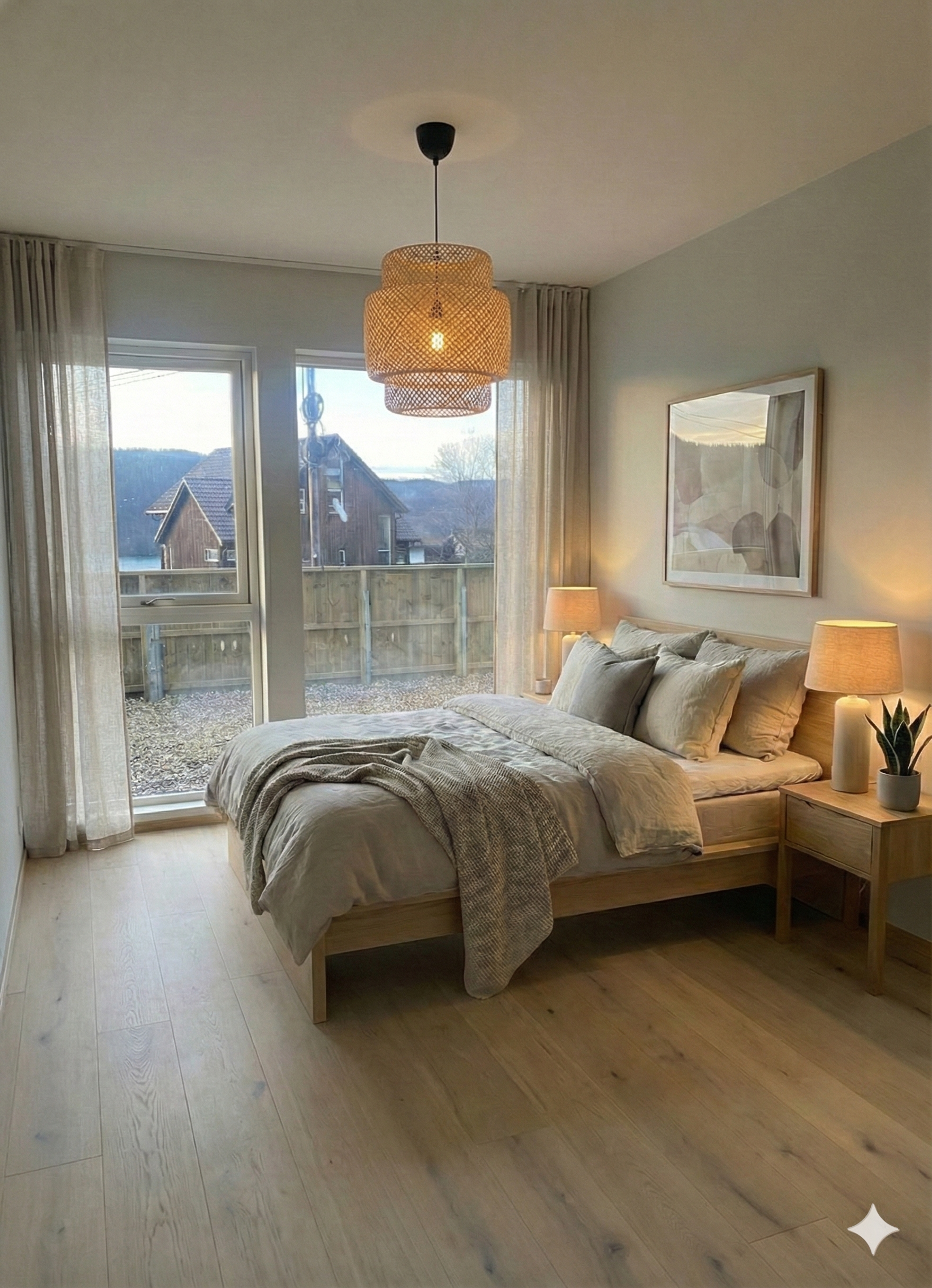 Hovedsoverom nede i 1 etasje. ca 11 m2