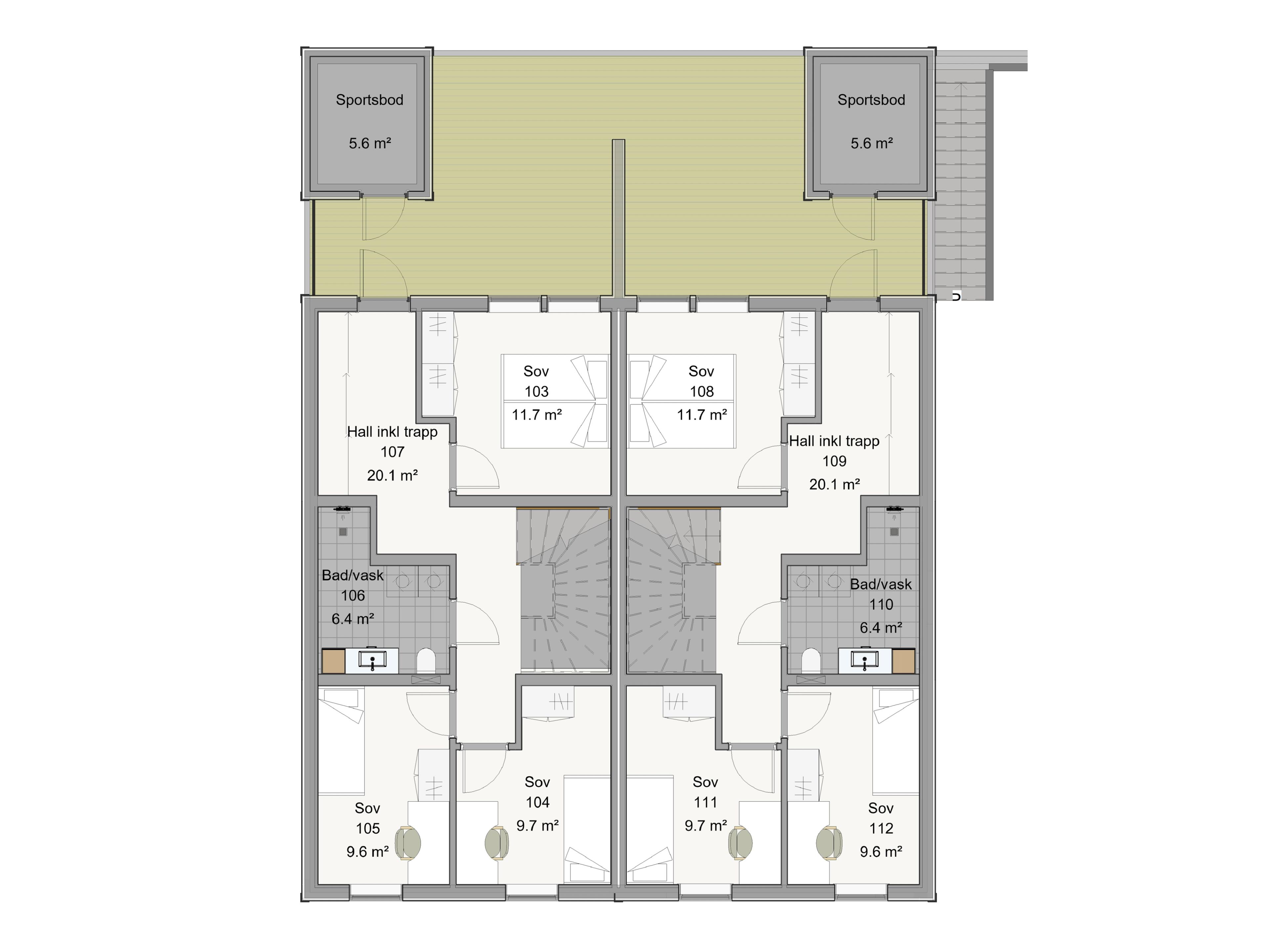 Kvartsvegen 2 plantegning 1.etg