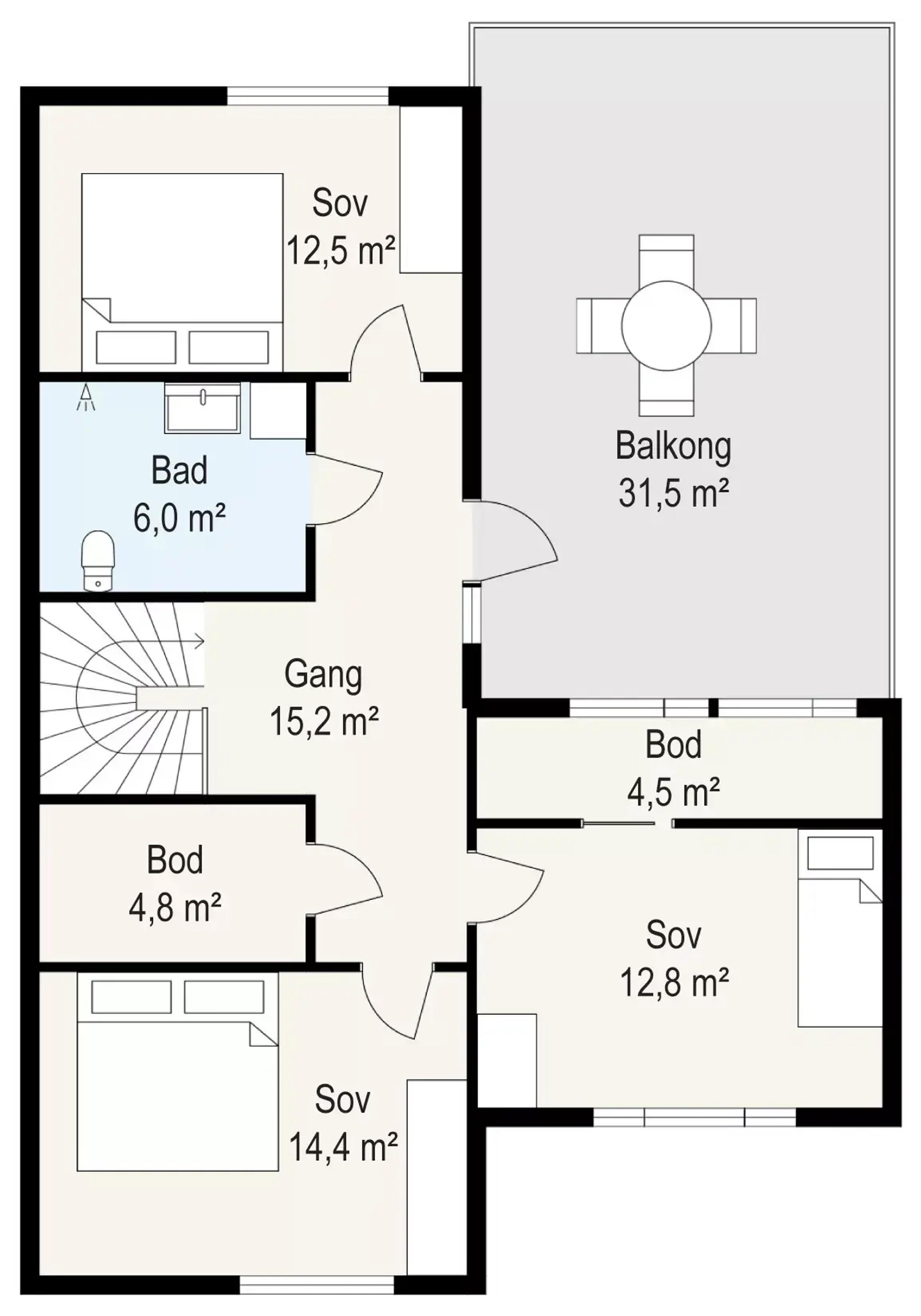 Systemhus Lyngen flat tomt stue nede andre etasje
