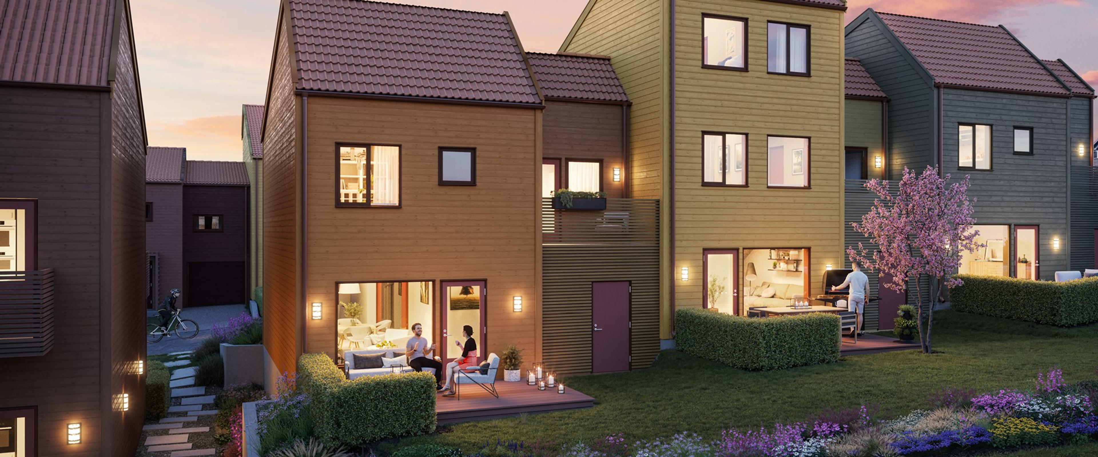 Kruttverksporten - 26 rekkehus i bilfritt miljø, Rotnes, Nittedal ...