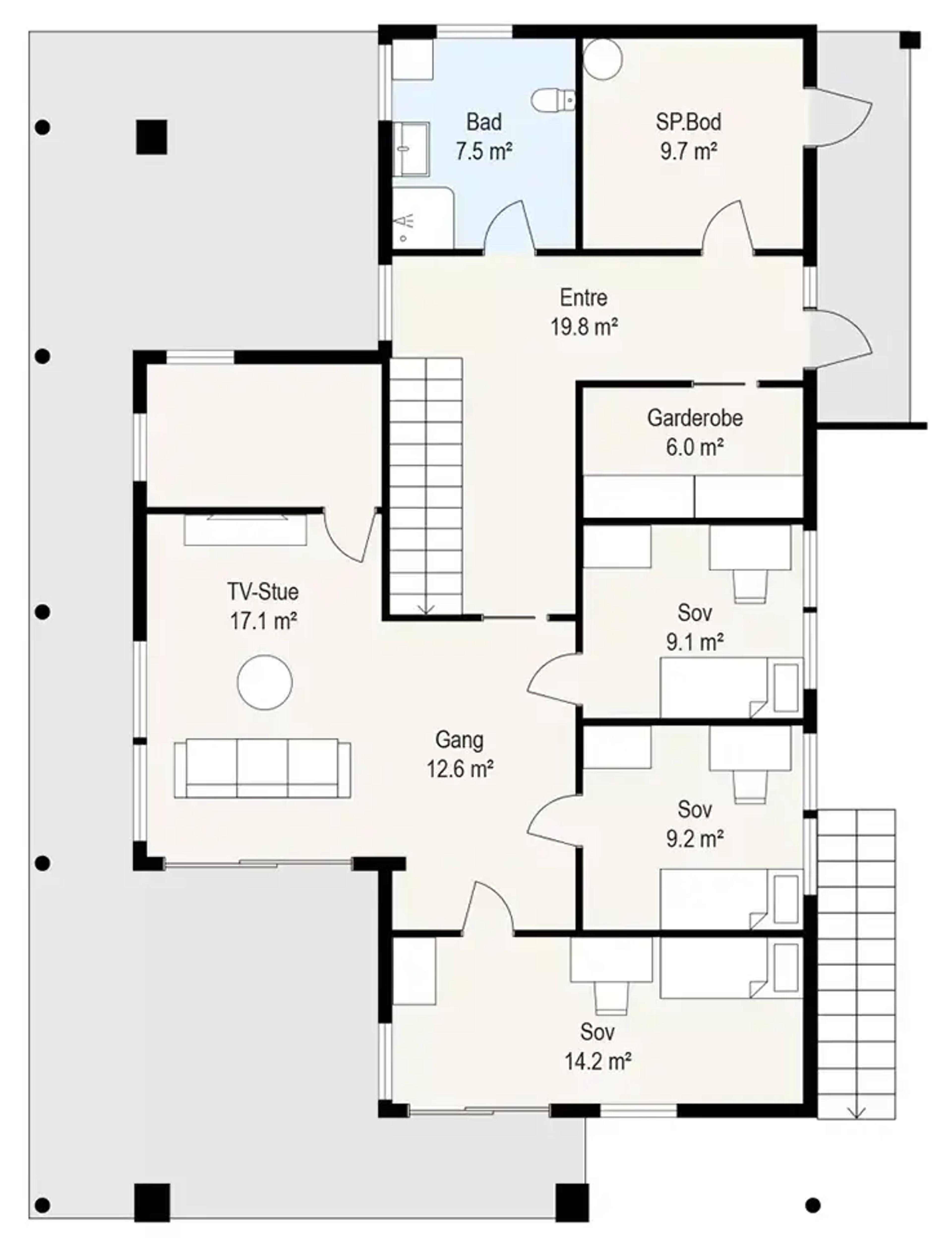 Skaug Systemhus første etasje