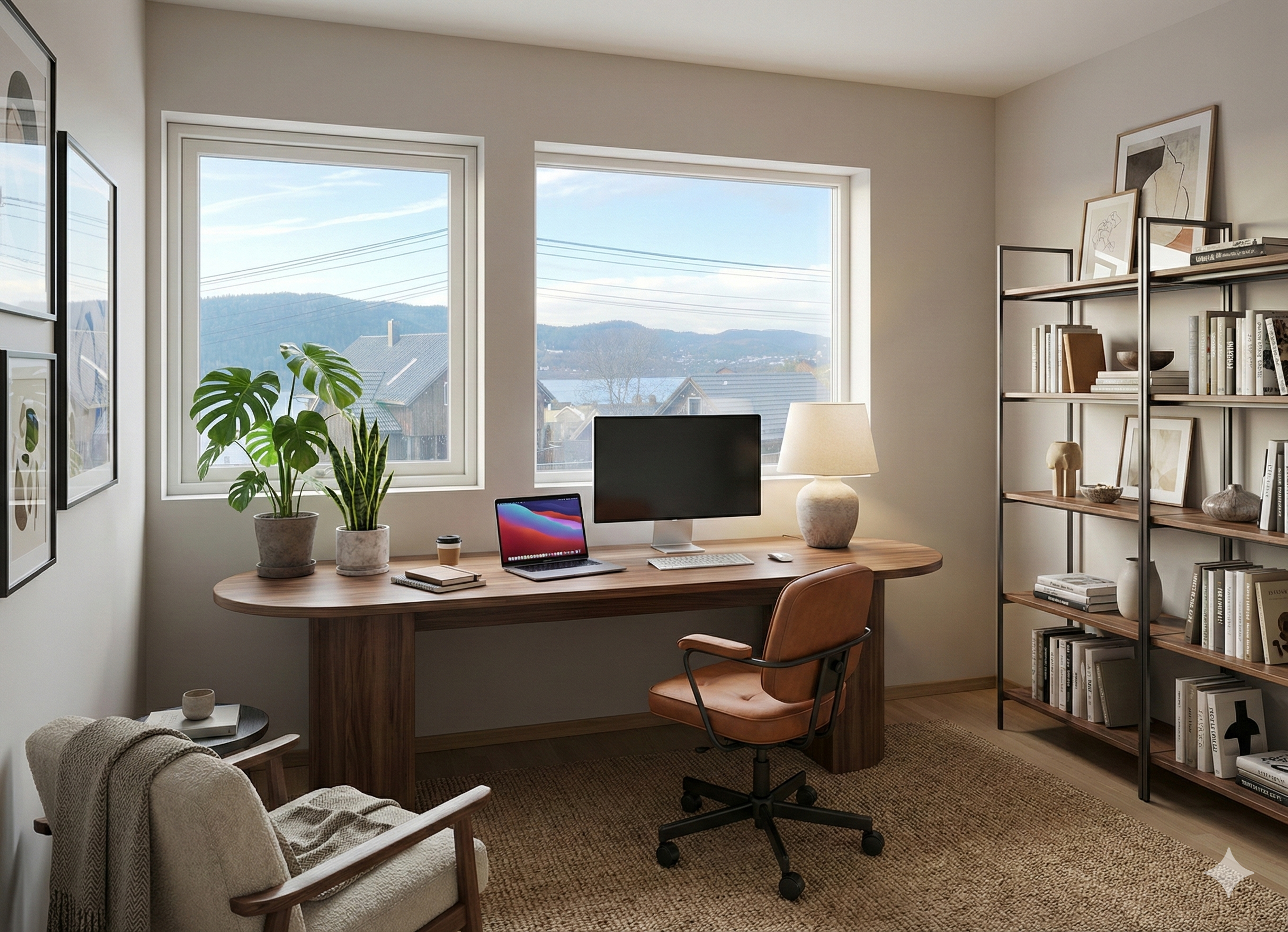 Alternativ møblering som hjemmekontor